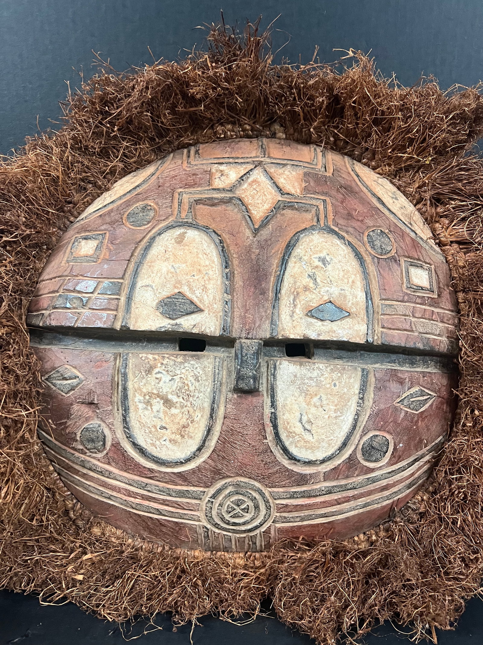 African Tribal Art Carved Wood Teke Mask - 7