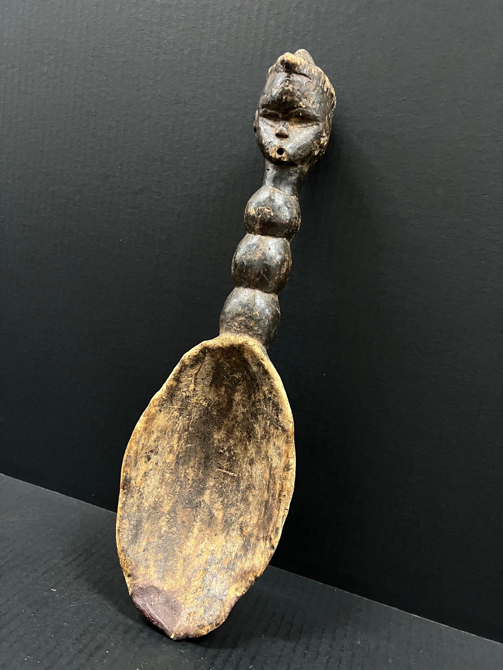 African Tribal Art Carved Wood Dan Spoon - 3