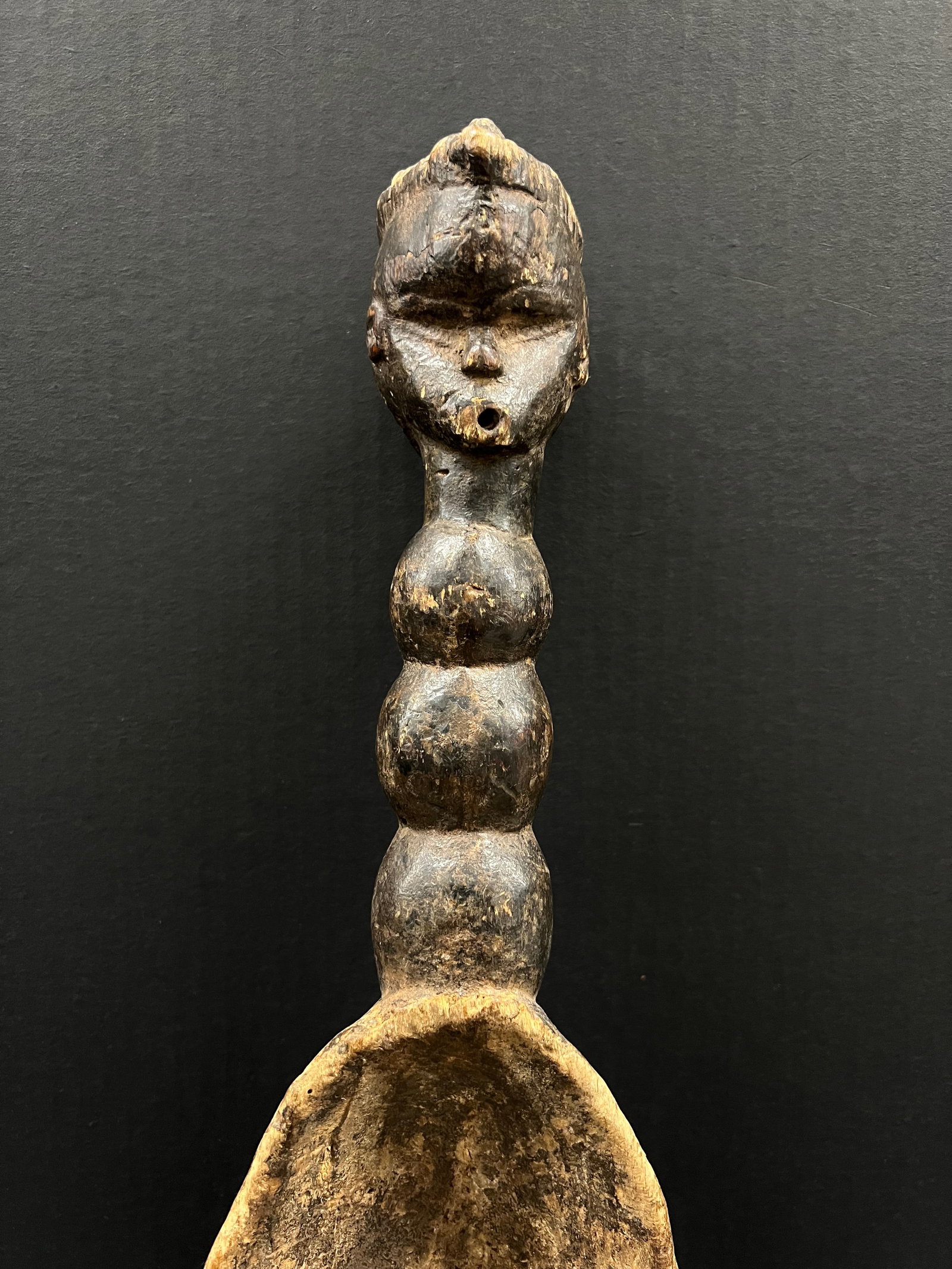 African Tribal Art Carved Wood Dan Spoon - 5