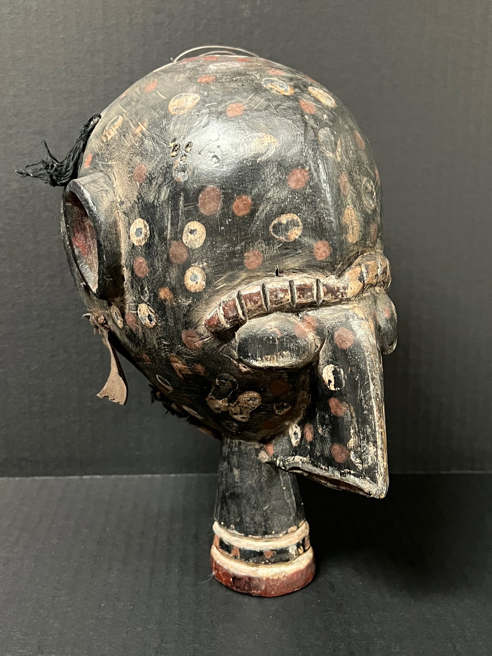 African Tribal Art Carved Wood Senufo Mask - 2