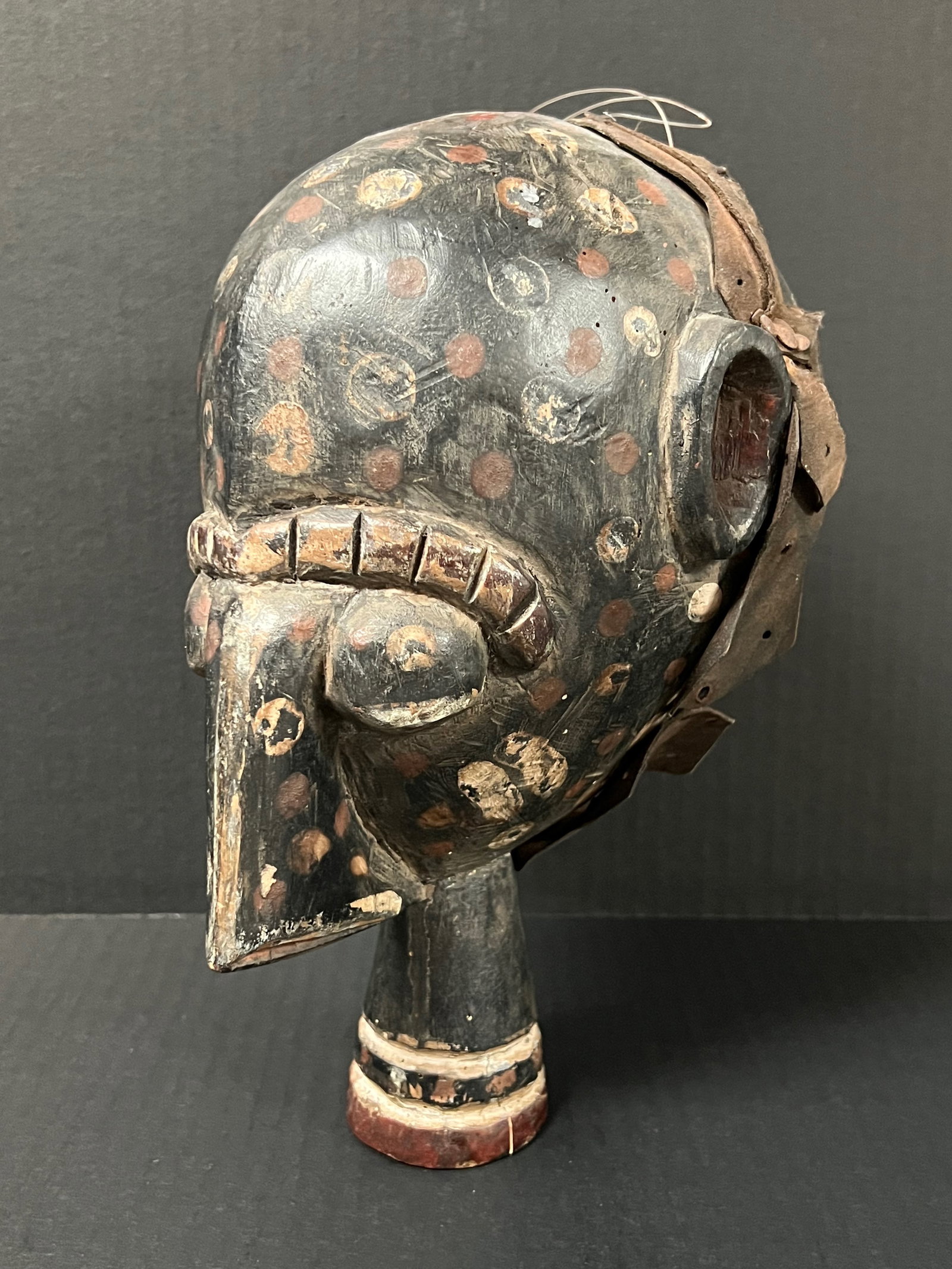 African Tribal Art Carved Wood Senufo Mask - 3
