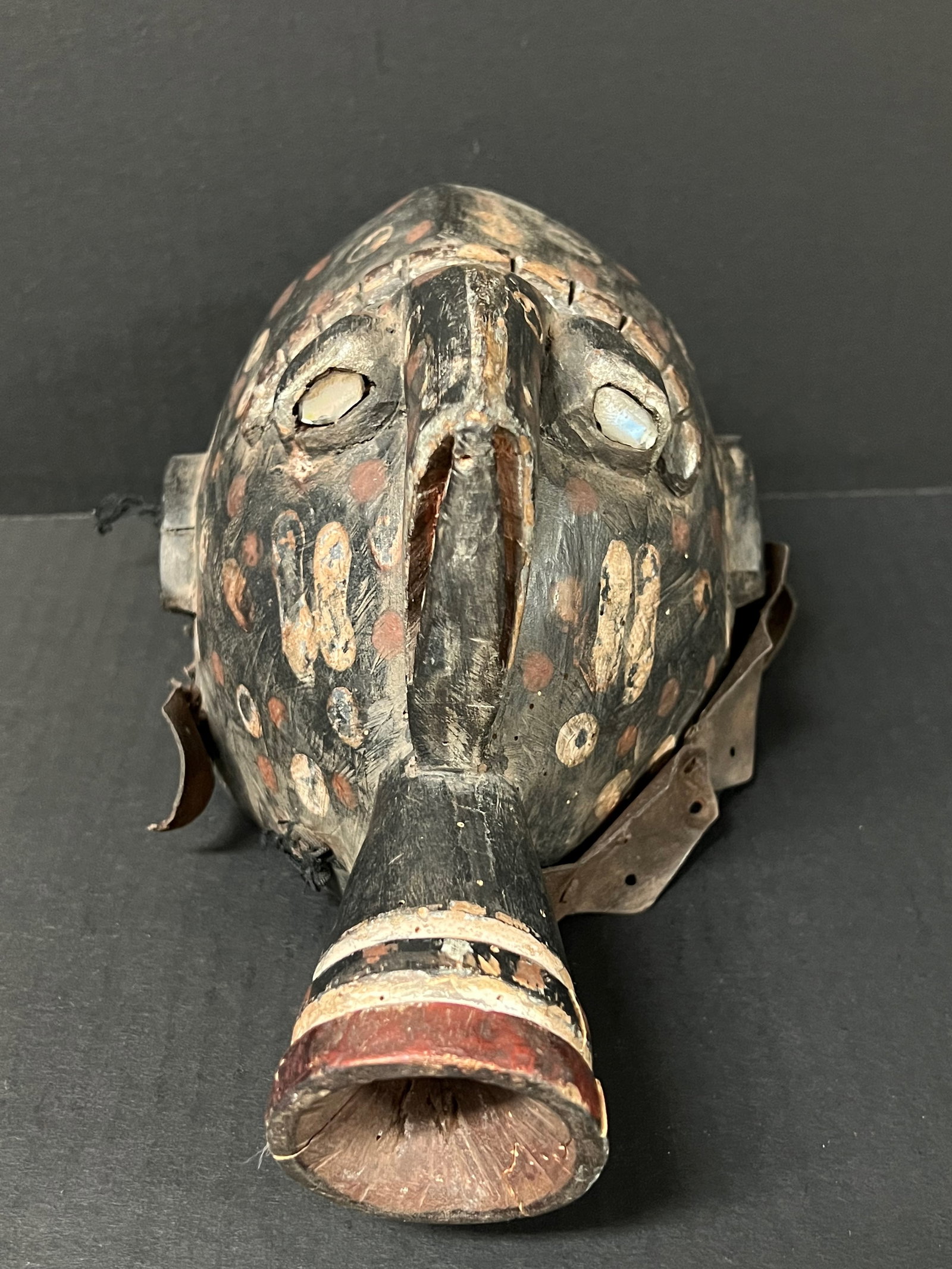 African Tribal Art Carved Wood Senufo Mask - 4