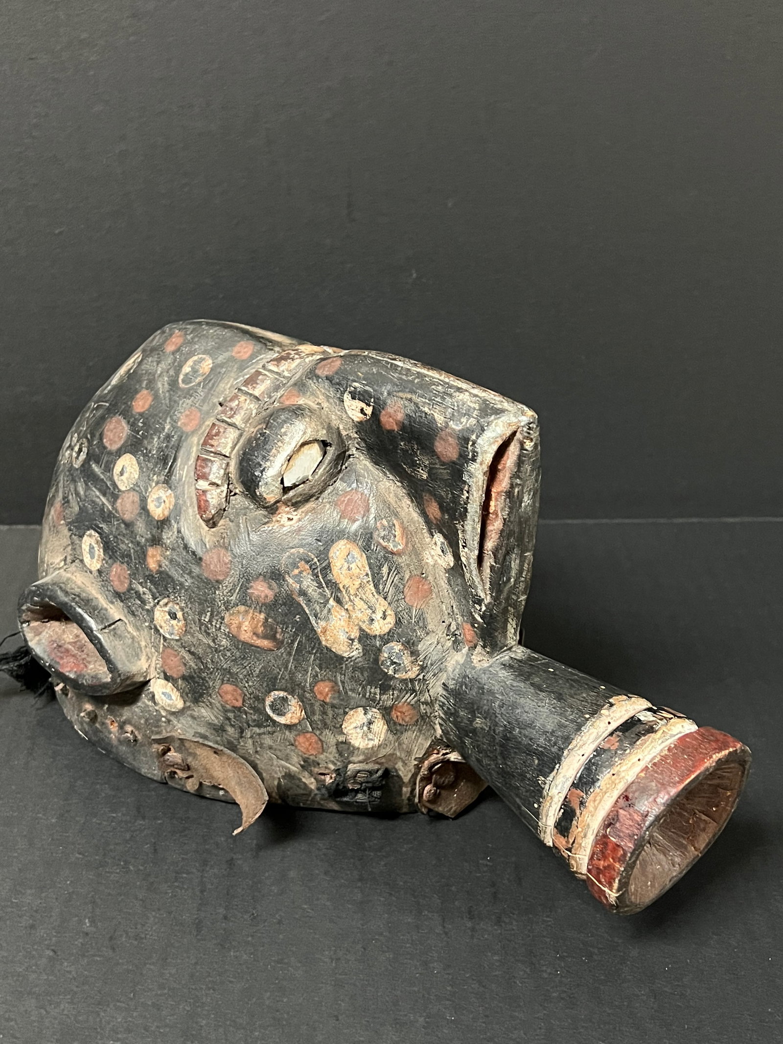 African Tribal Art Carved Wood Senufo Mask - 5