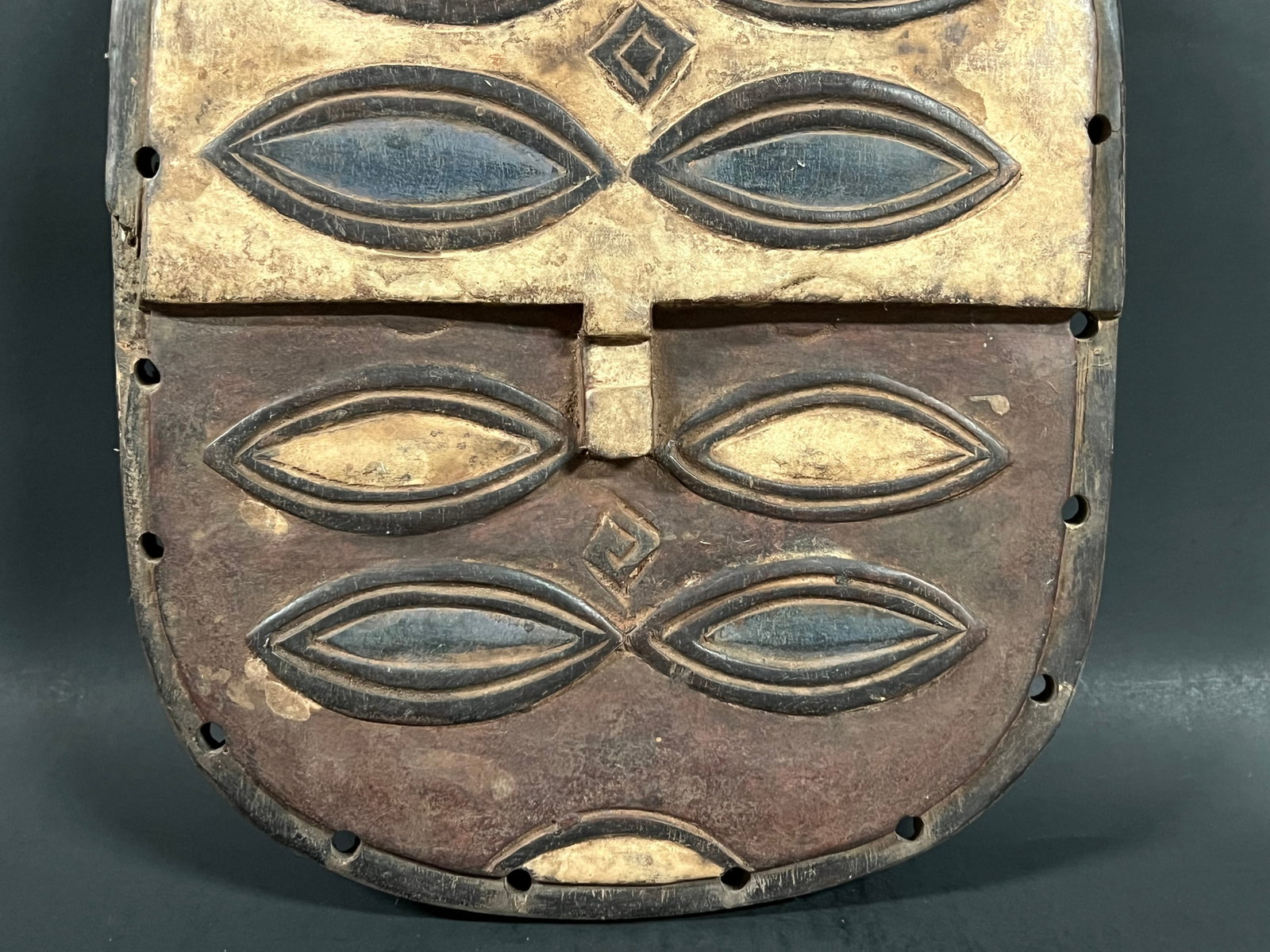 African Tribal Art Carved Wood Teke Mask - 6