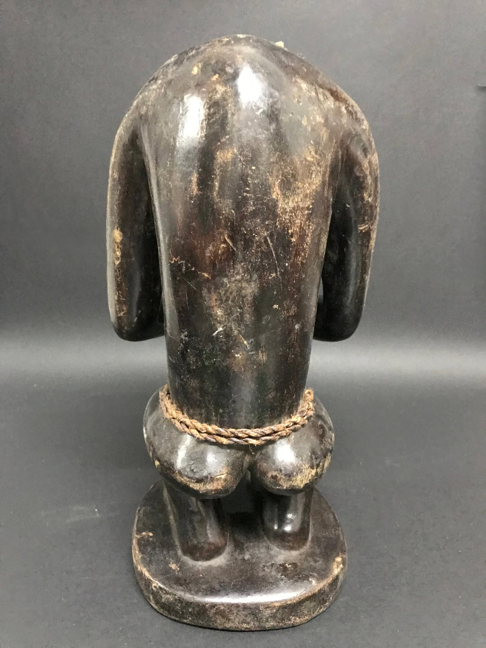 African Tribal Art Carved Wood Bulu Monkey Statue - 6