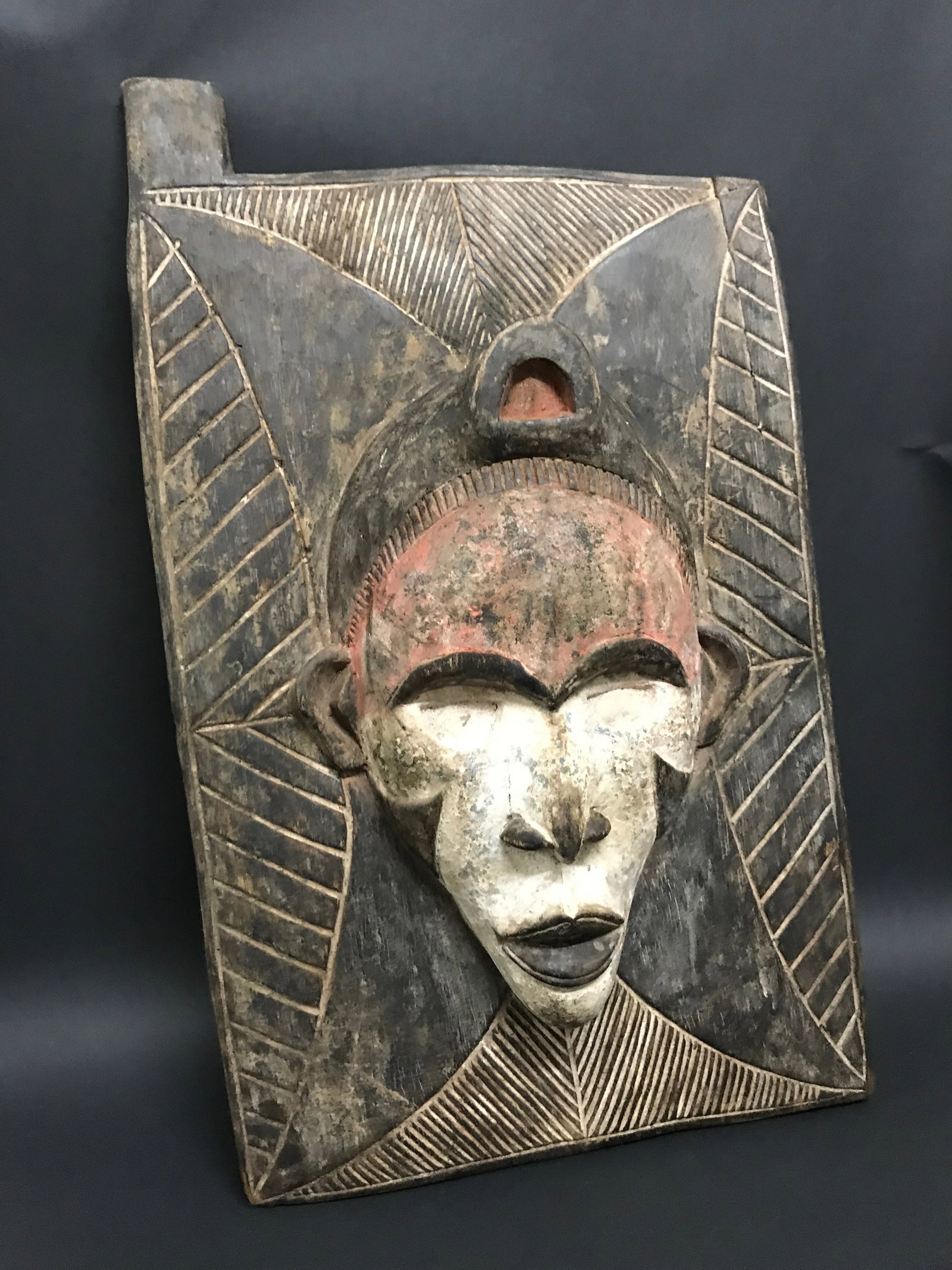 African Tribal Art Carved Wood Yuroba Door - 2