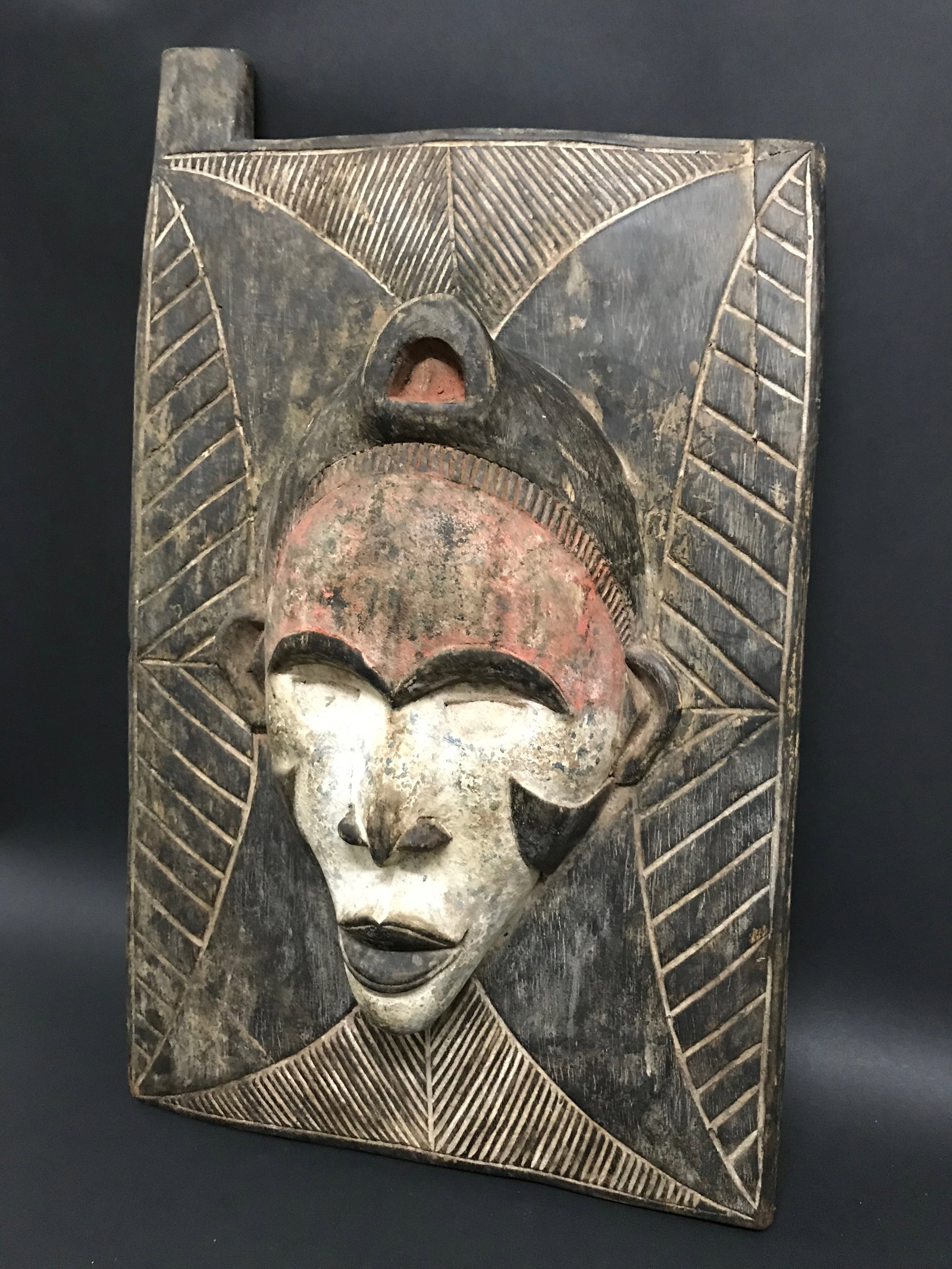 African Tribal Art Carved Wood Yuroba Door - 3
