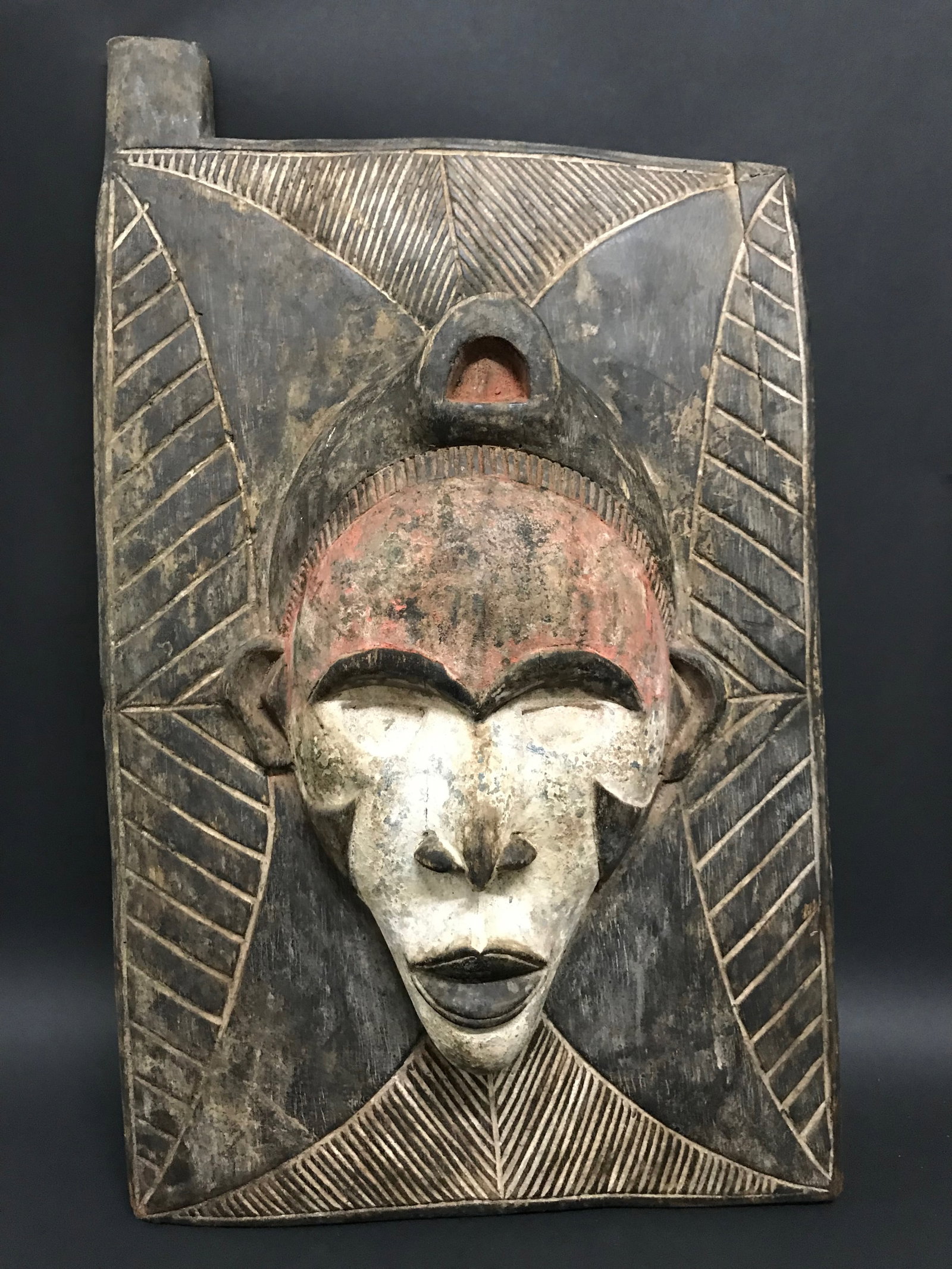 African Tribal Art Carved Wood Yuroba Door - 4