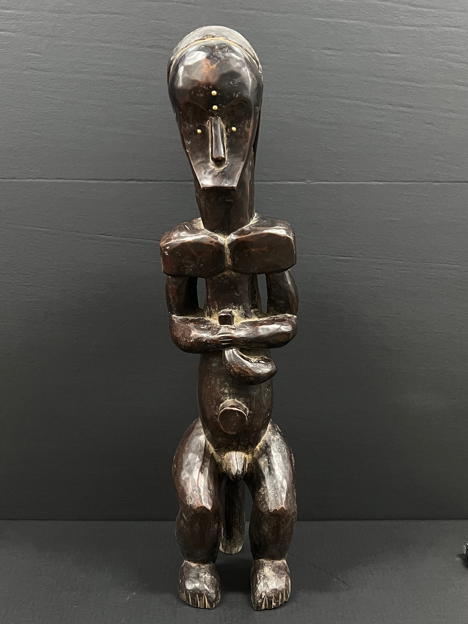 African Tribal Art Carved Wood Fang Statue (1 of 9)