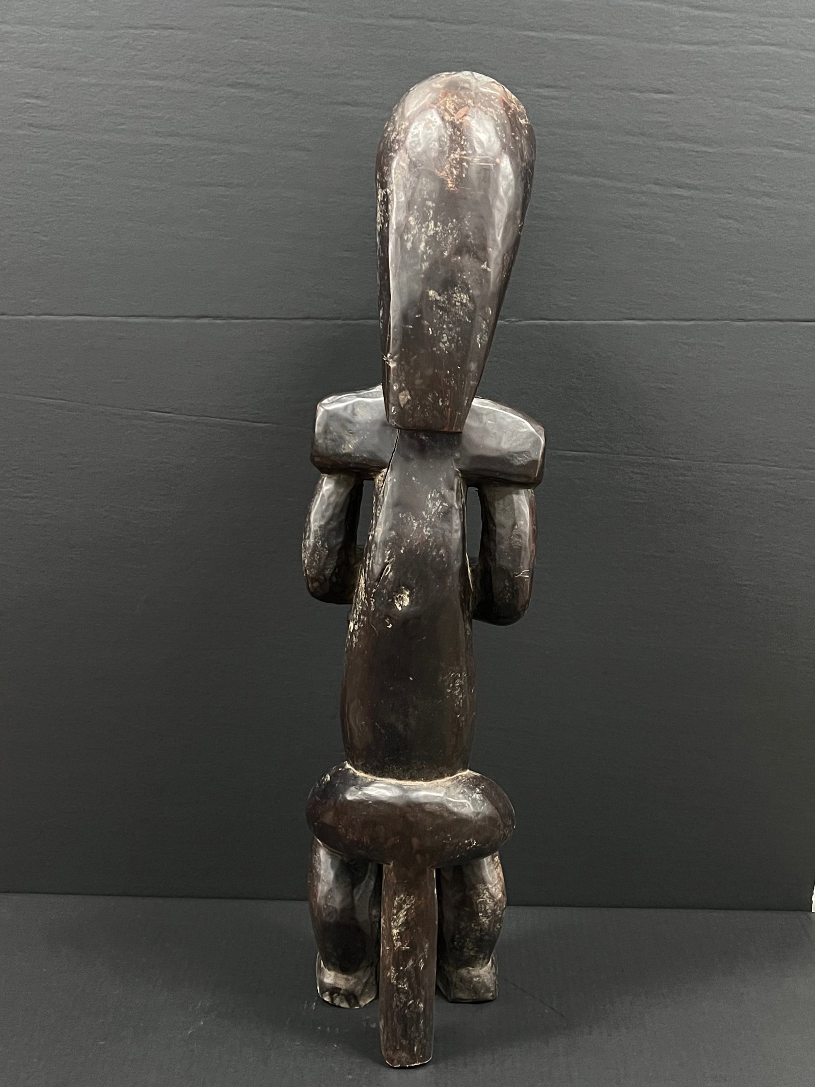 African Tribal Art Carved Wood Fang Statue - 8