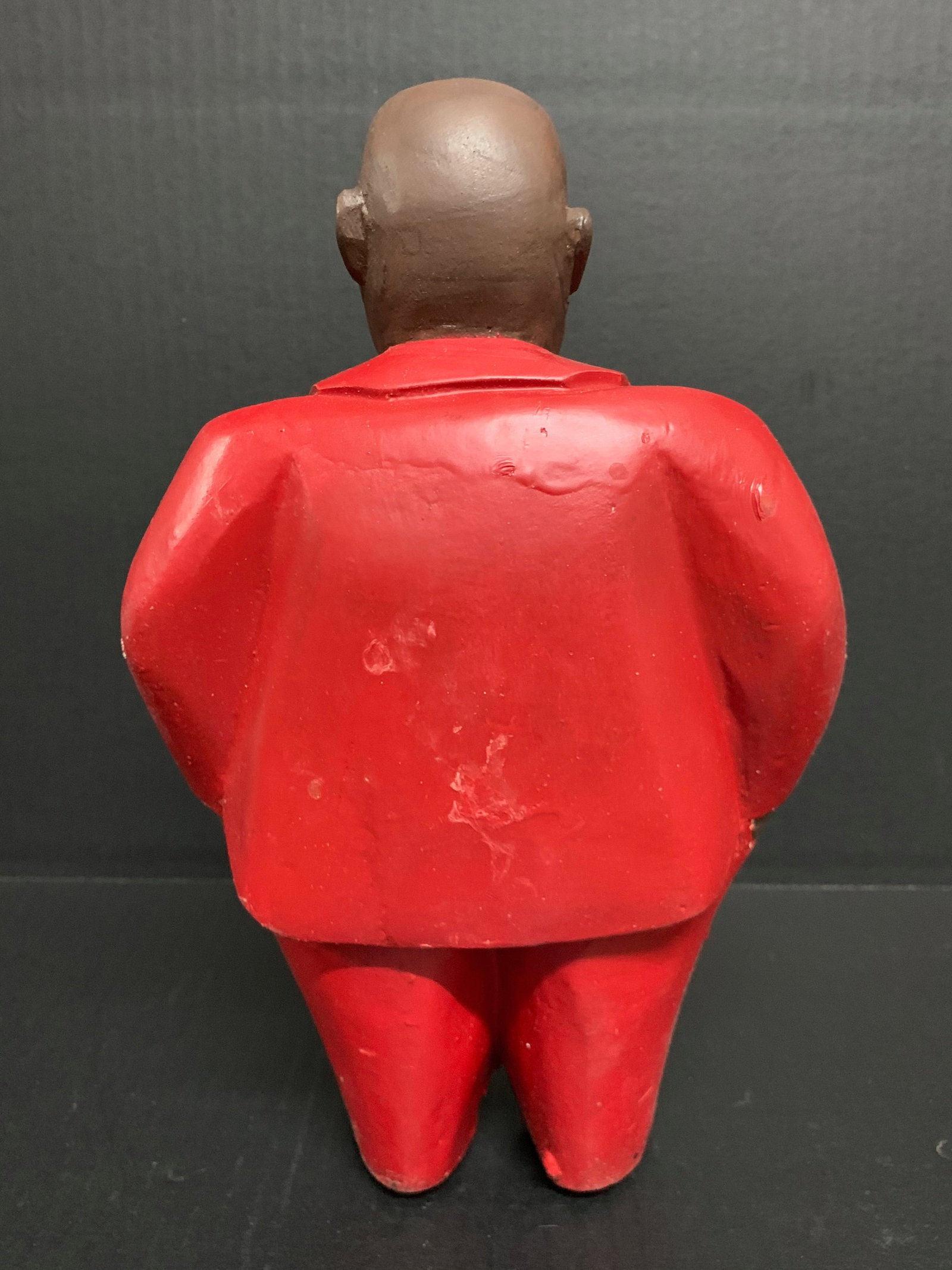 African Tribal Art Carved Wood Colonial Male Statue - 6
