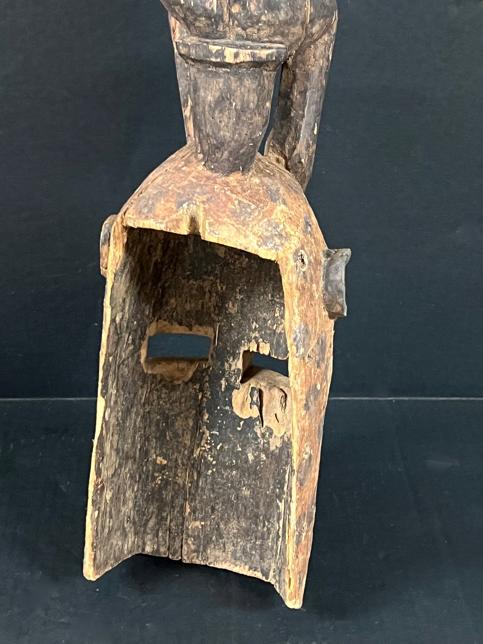 African Tribal Art Carved Wood Dogon Mask - 10