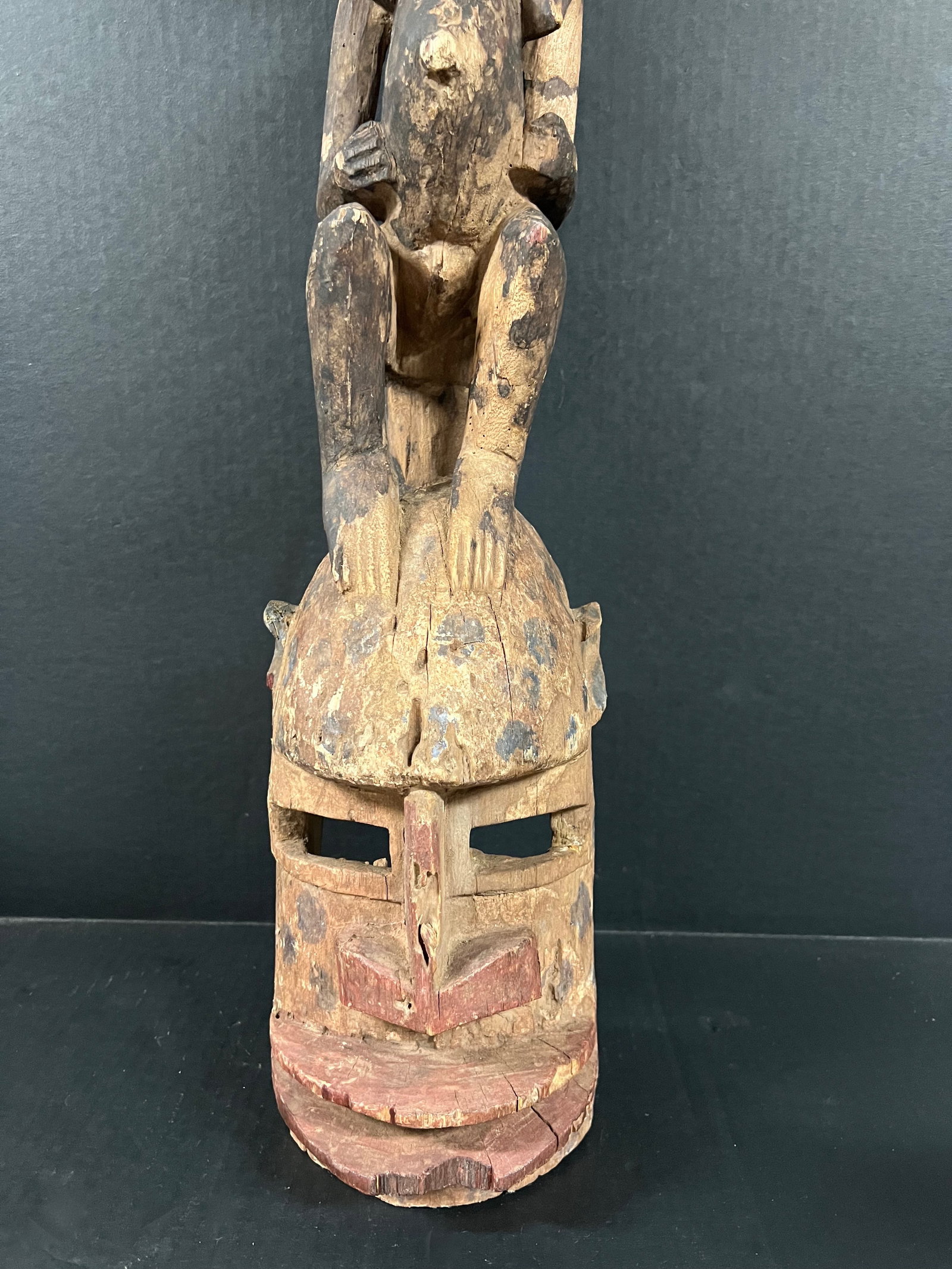 African Tribal Art Carved Wood Dogon Mask - 2