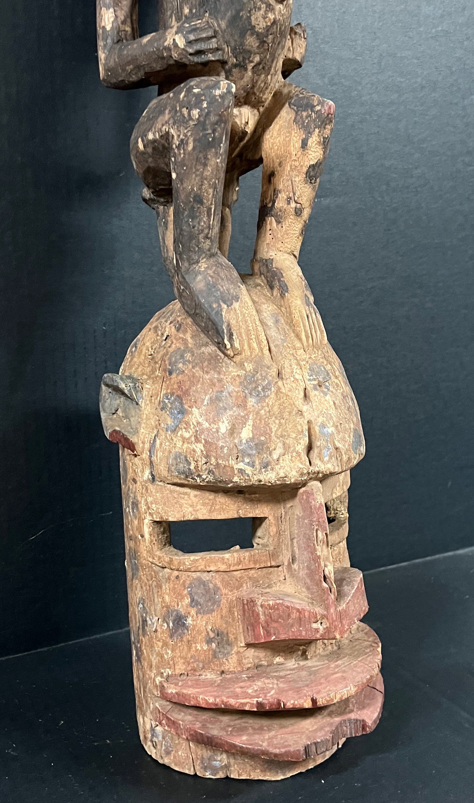 African Tribal Art Carved Wood Dogon Mask - 5