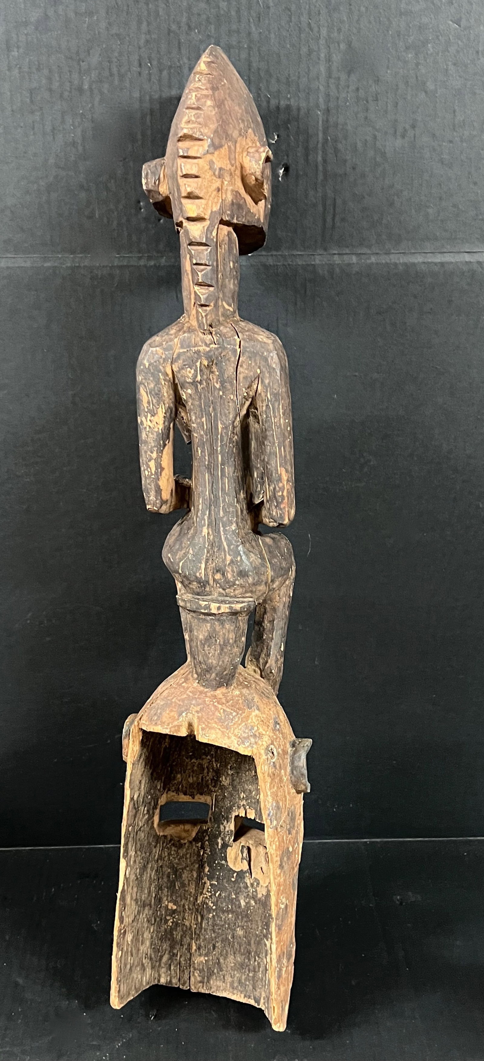 African Tribal Art Carved Wood Dogon Mask - 9