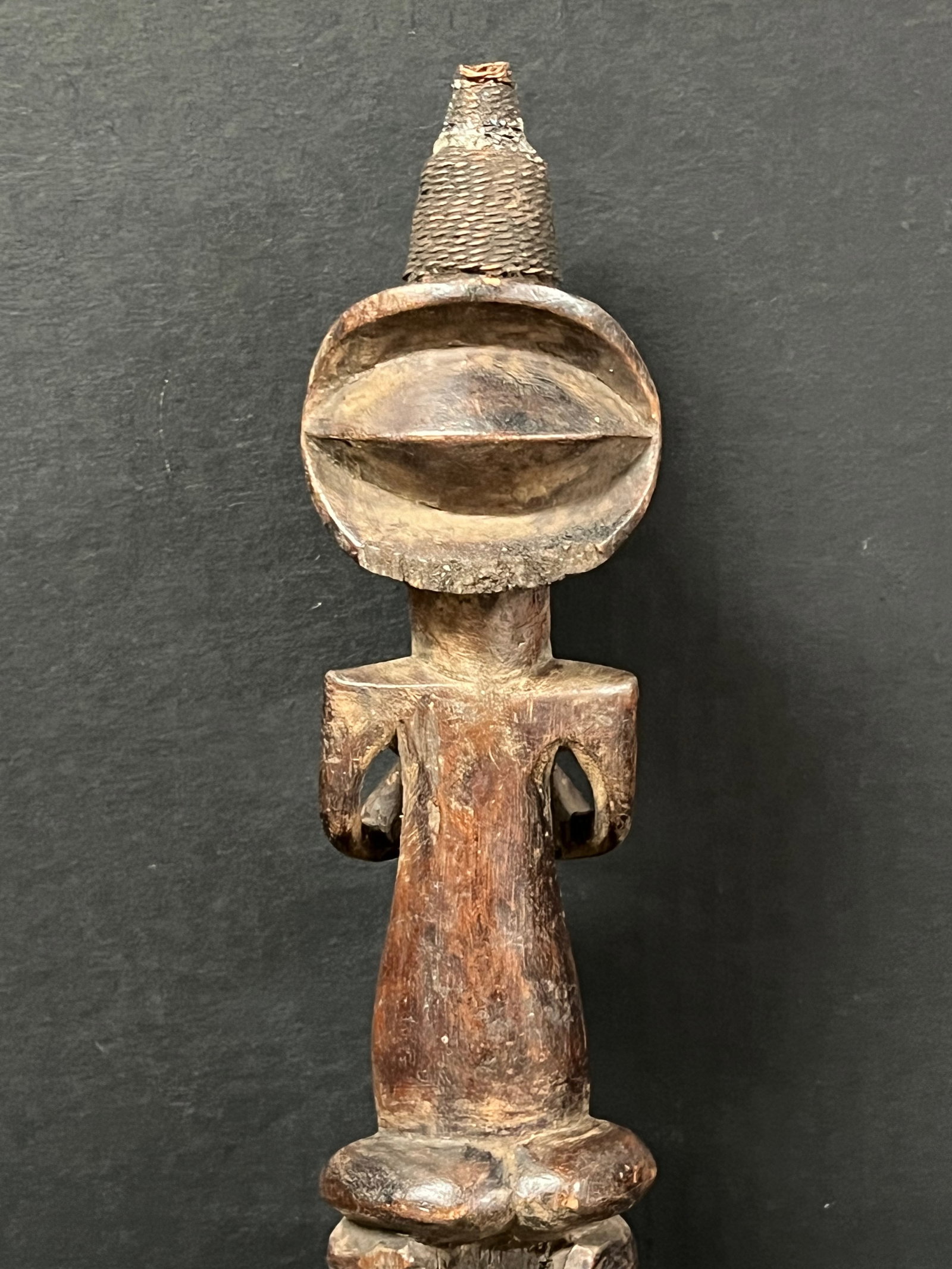 African Tribal Art Carved Wood Kuba Pipe - 9
