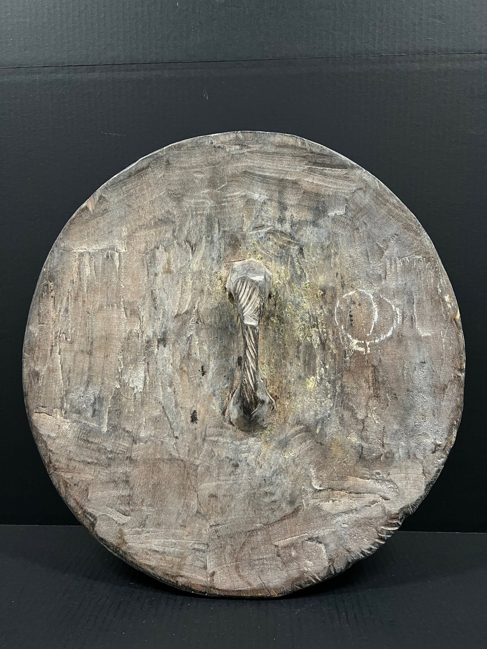 African Tribal Art Carved Wood Zulu Shield - 5