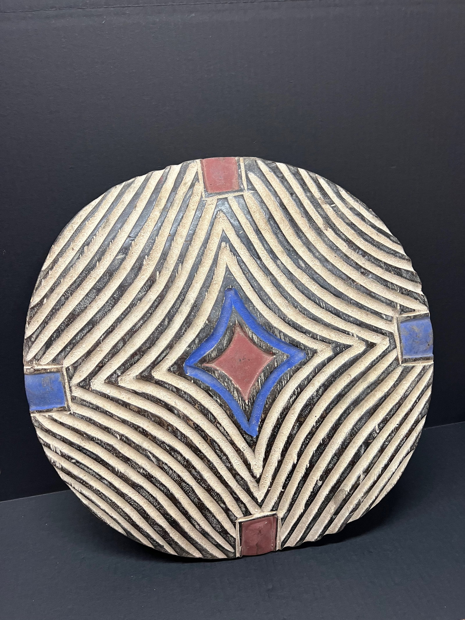 African Tribal Art Carved Wood Zulu Shield - 3
