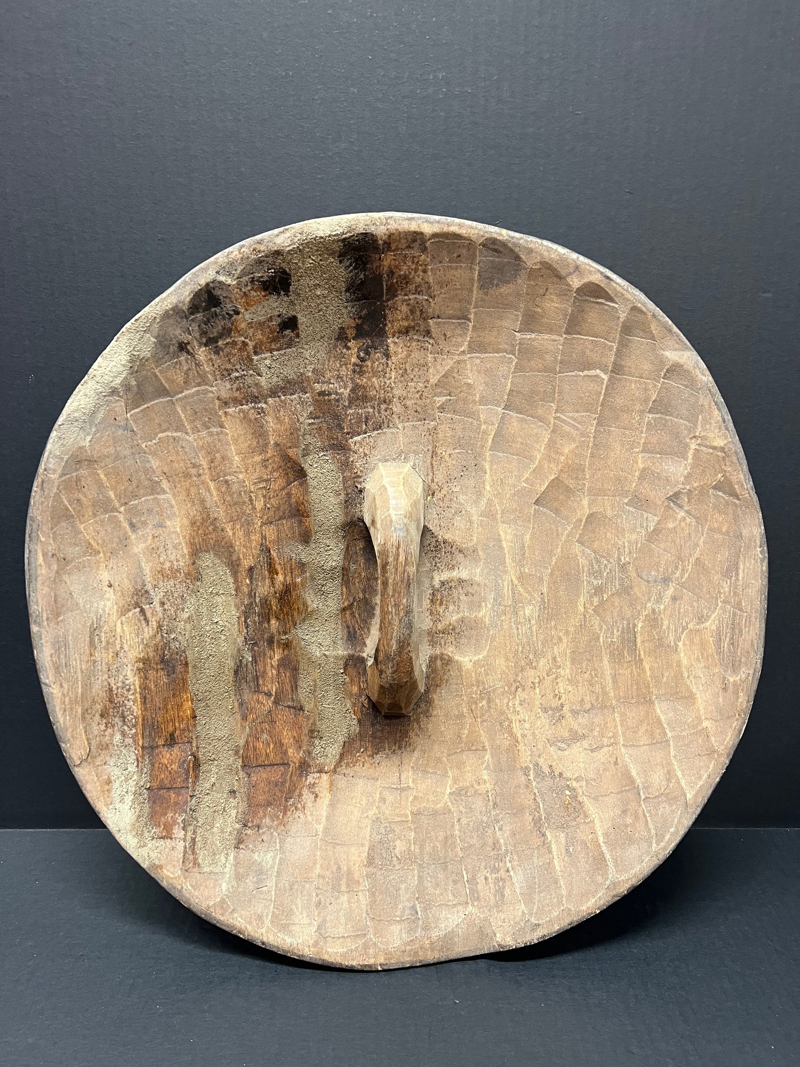 African Tribal Art Carved Wood Zulu Shield - 4