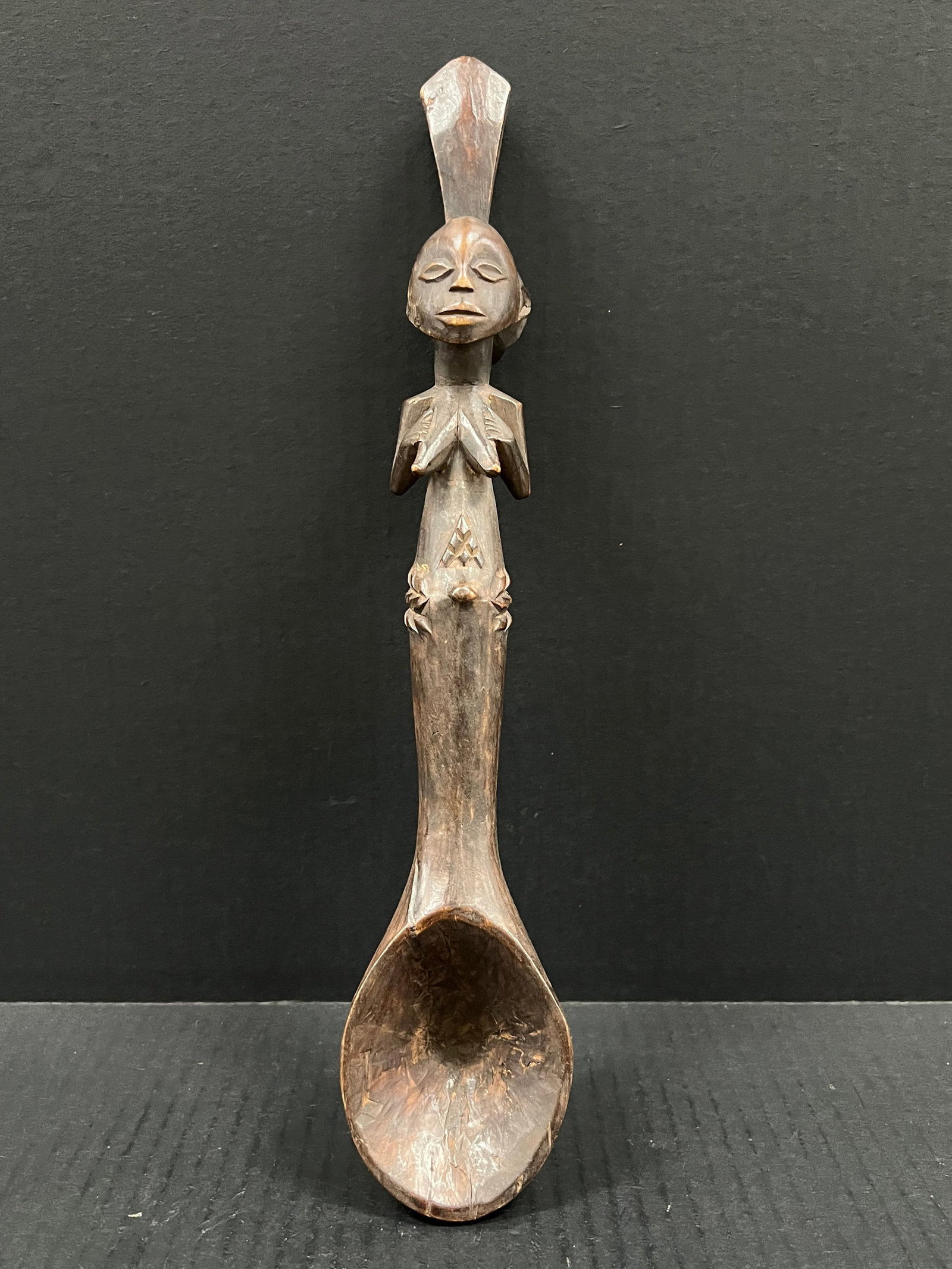African Tribal Art Carved Wood Kuba Spoon (1 of 5)