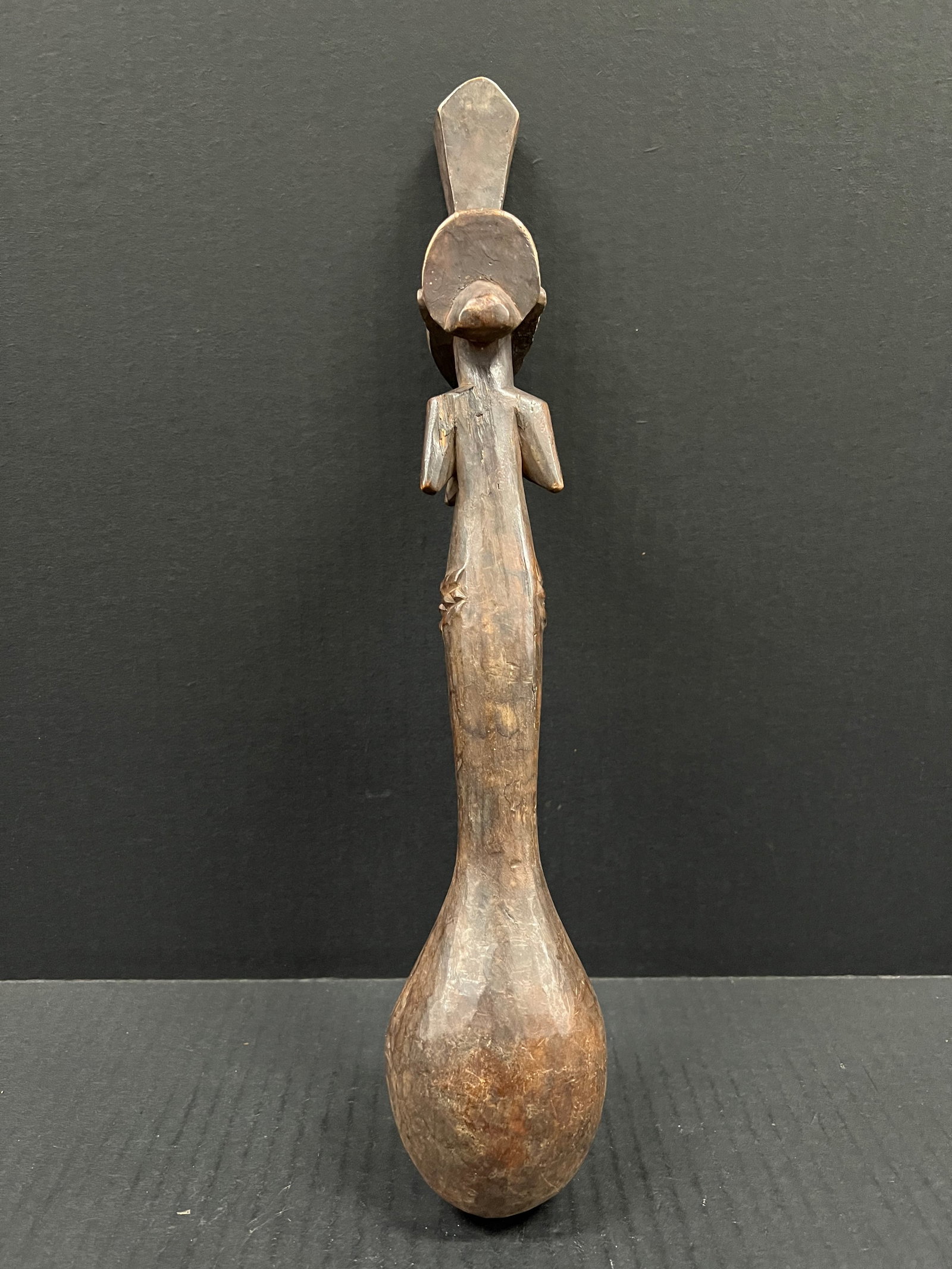 African Tribal Art Carved Wood Kuba Spoon - 5