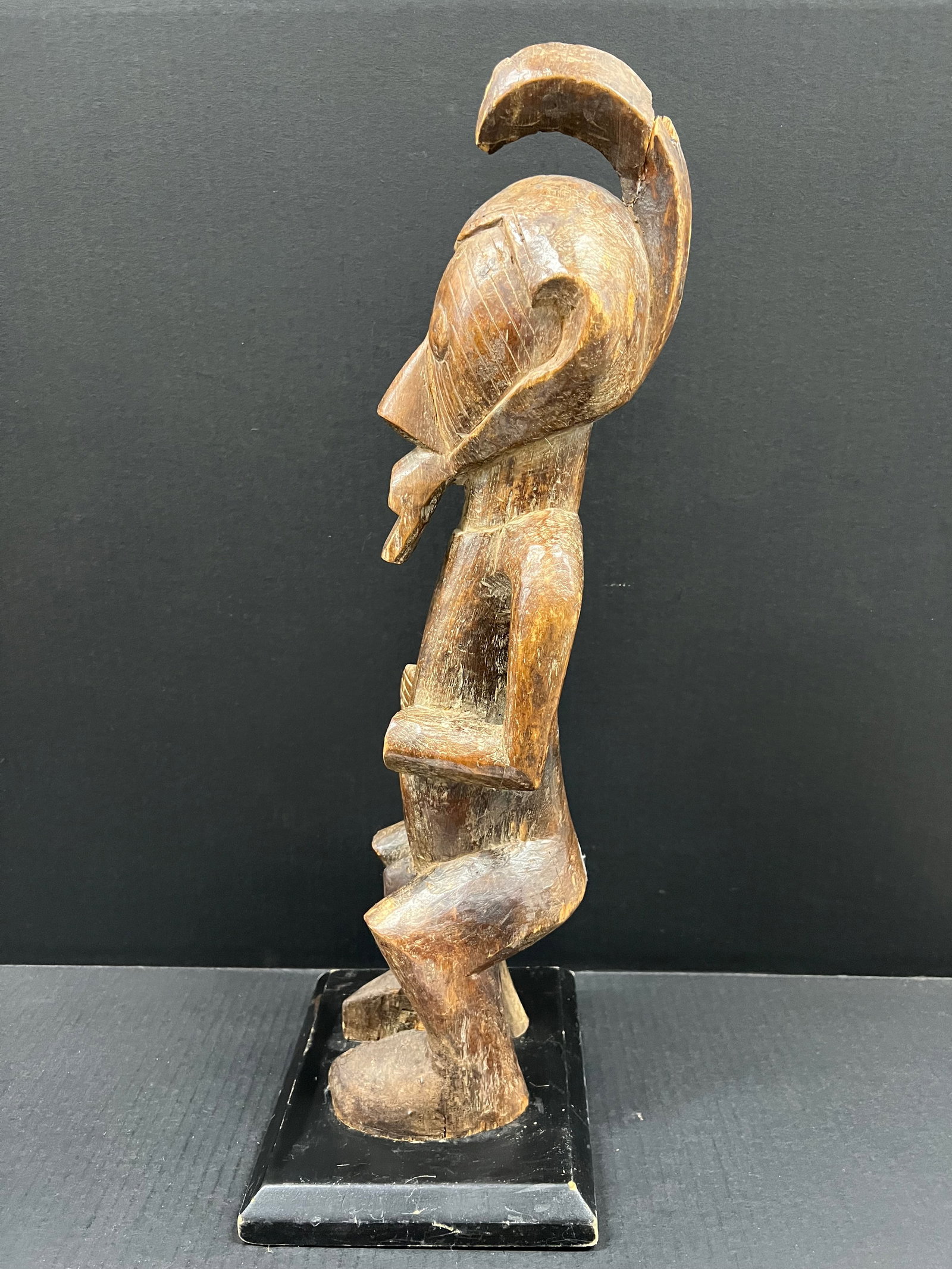 African Tribal Art Carved Wood Songye Statue - 8