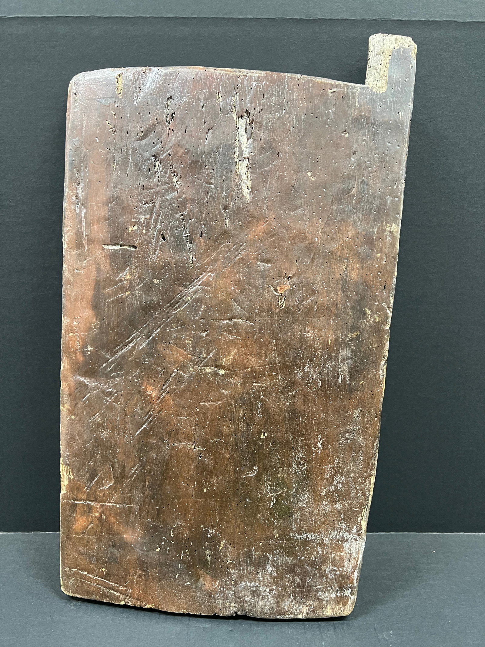 African Tribal Art Carved Wood Fang Door - 7