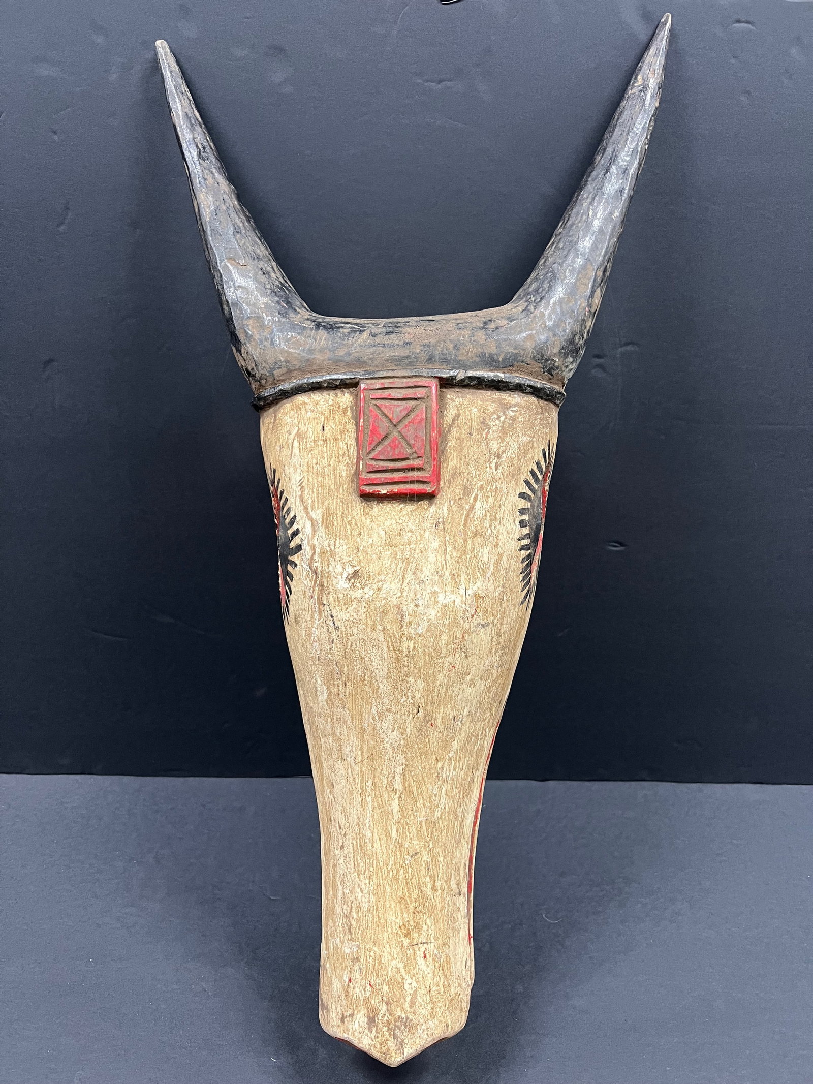 African Tribal Art Carved Wood Bozo Antelope Mask (1 of 7)