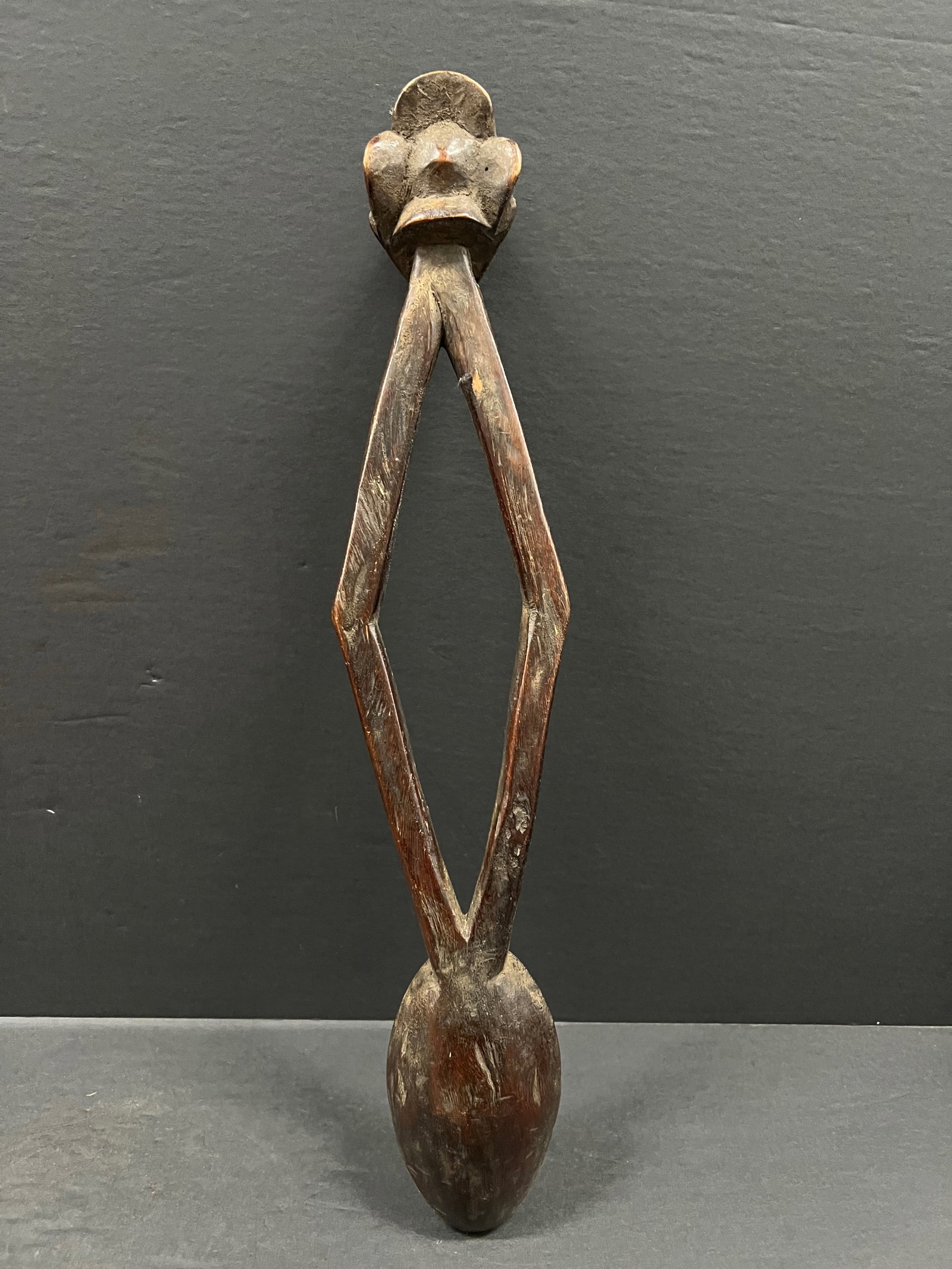 African Tribal Art Carved Wood Kuba Spoon - 6
