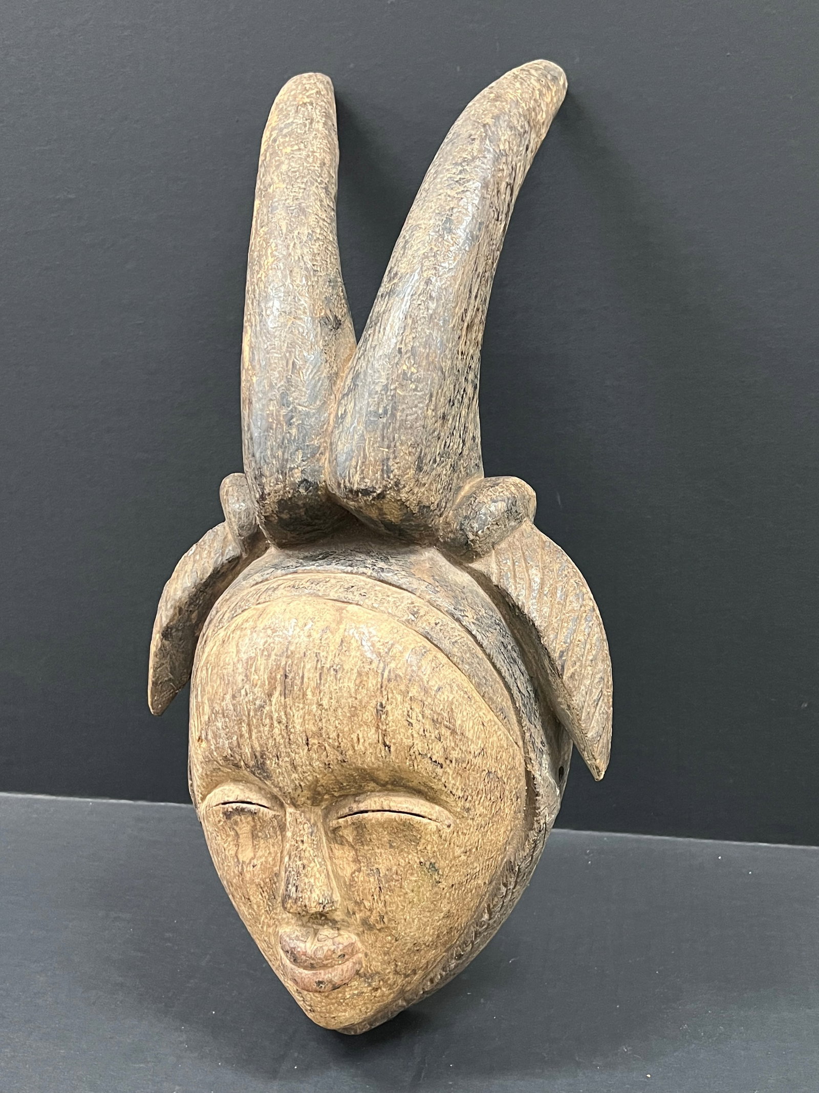 African Tribal Art Carved Wood Punu Mask - 3
