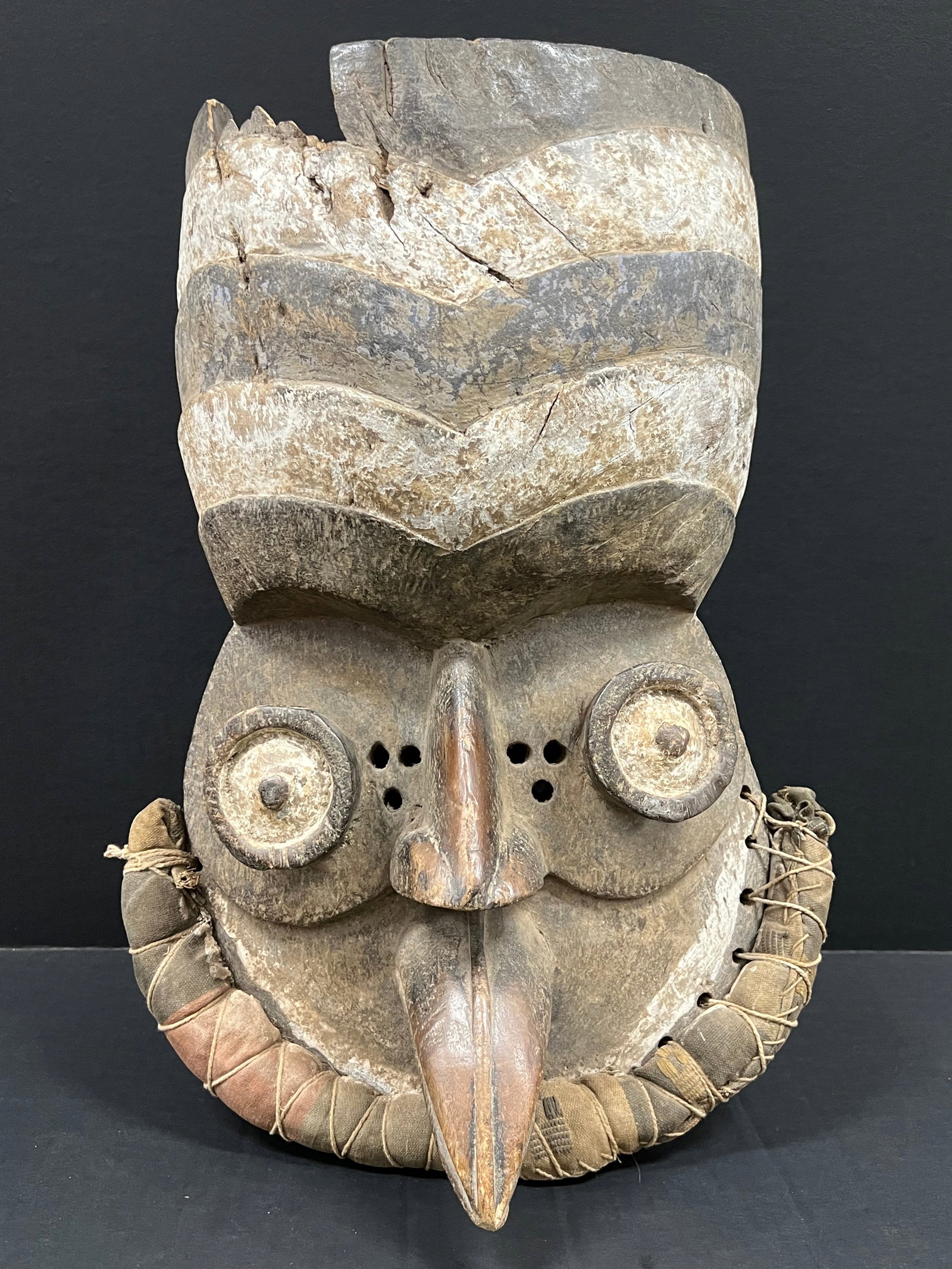African Tribal Art Carved Wood Dan Grebo Mask - 2
