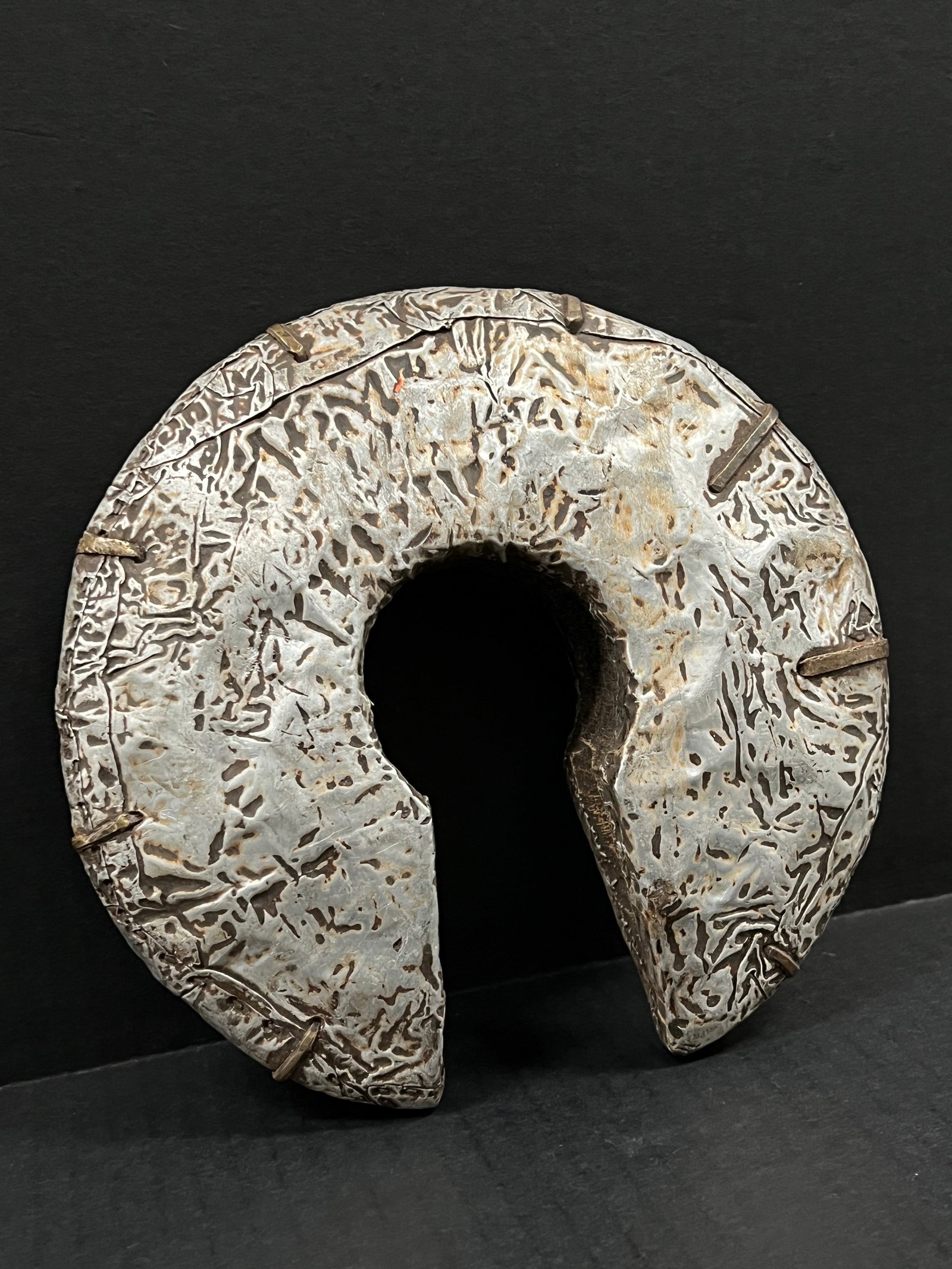 African Tribal Art Carved Wood Nigerian Wood and Tin Currency - 2