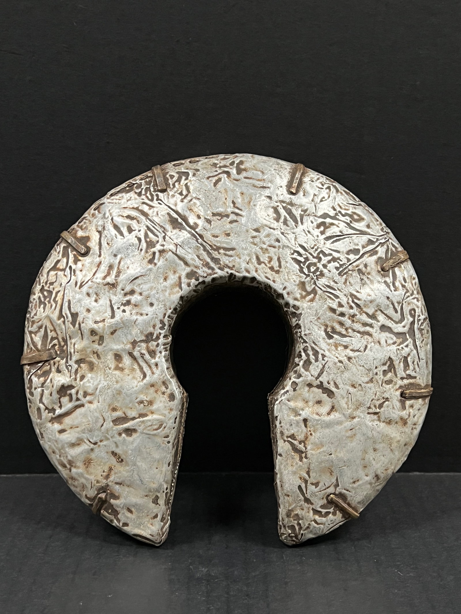 African Tribal Art Carved Wood Nigerian Wood and Tin Currency - 4