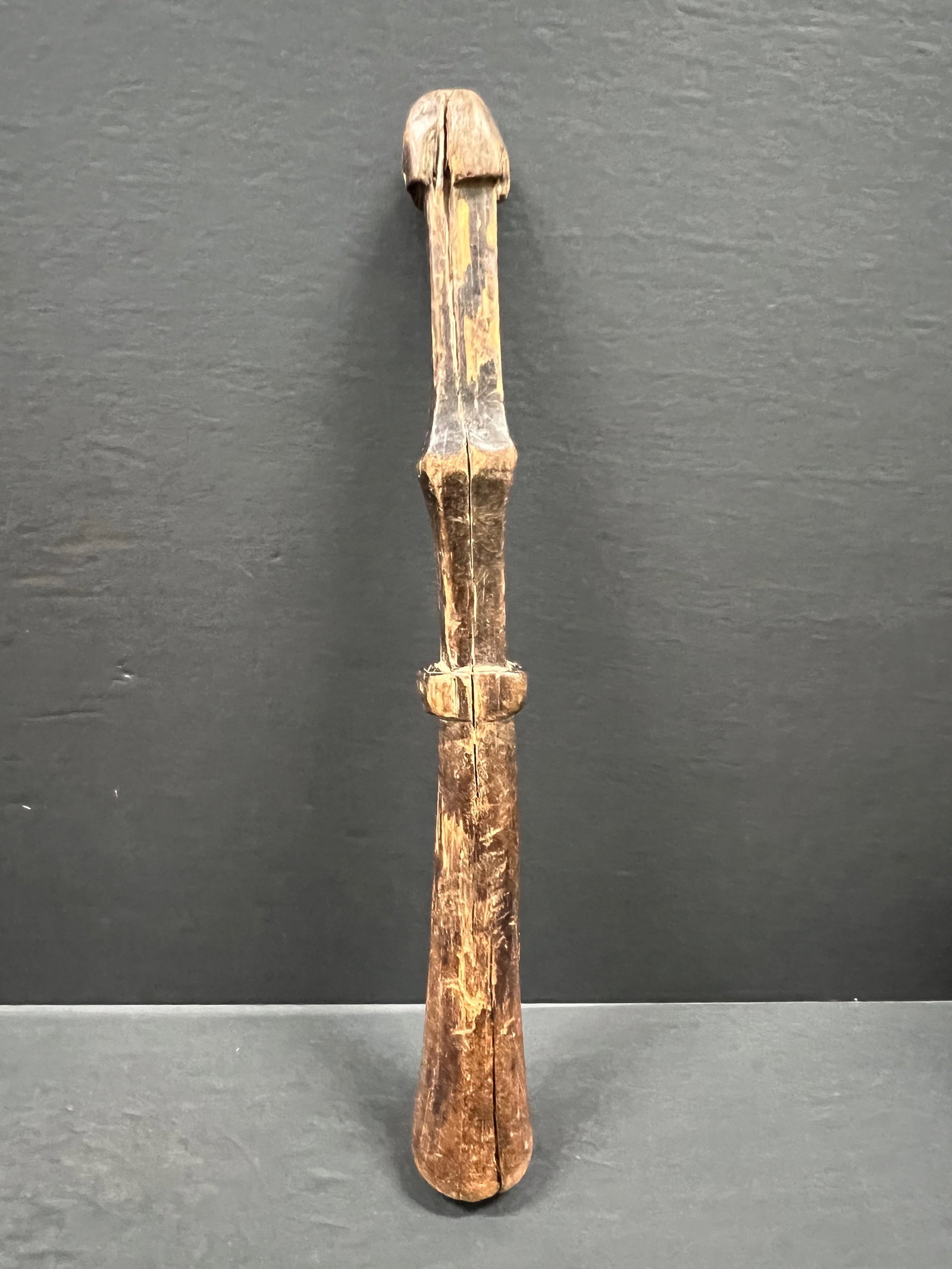 African Tribal Art Carved Wood Tanzania Scepter - 5