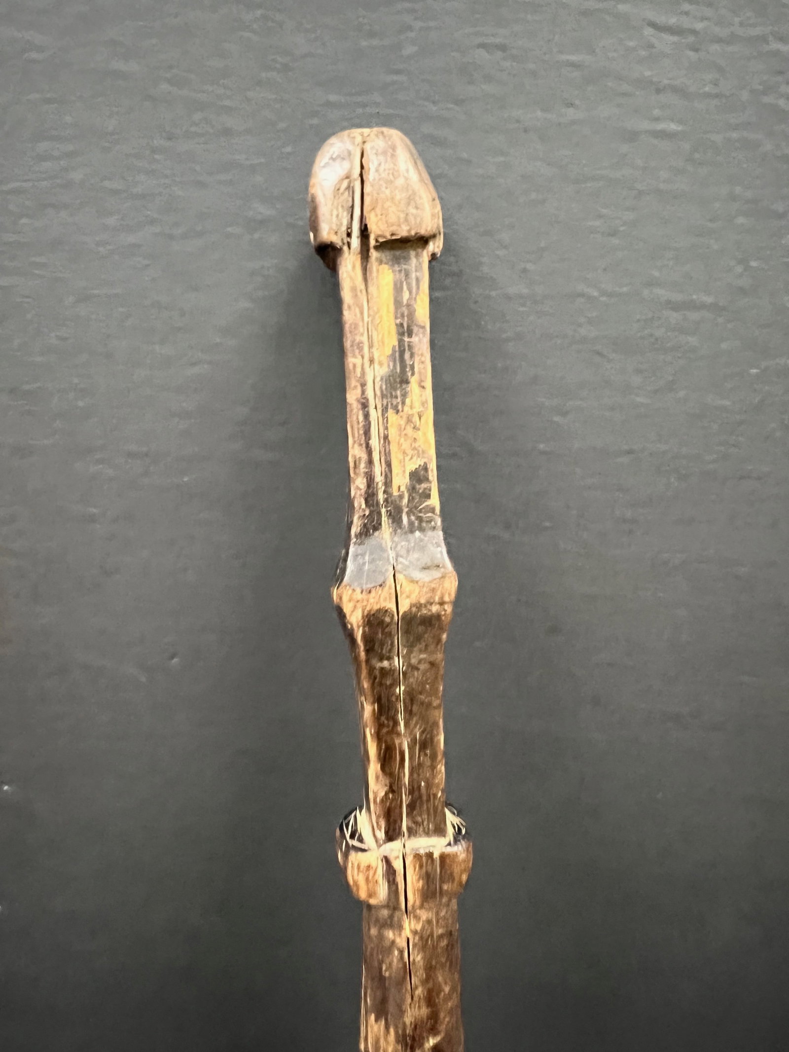 African Tribal Art Carved Wood Tanzania Scepter - 6