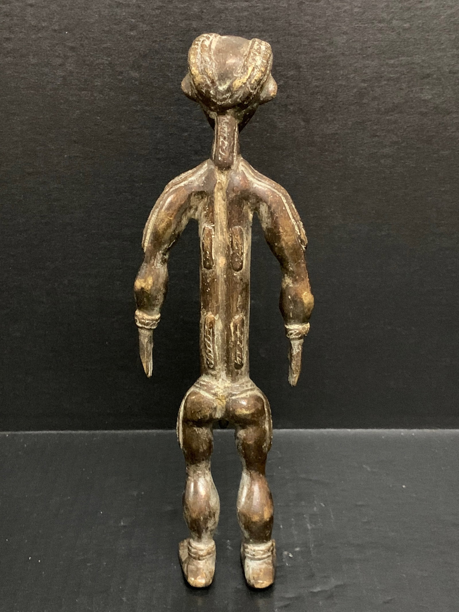 African Tribal Art Bronze Attye Statue - 5