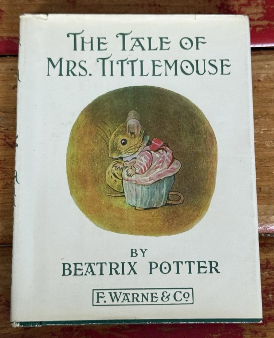 The Tale of Mrs. Tittlemouse BEATRIX POTTER HC/DJ 1938 2nd Printing Very Good!: This product is a hardcover first edition thus 2nd printing of "The Tale of Mrs. Tittlemouse" by Beatrix Potter, published in 1938 by Frederick Warne & Co., Inc. It is an original English language edi