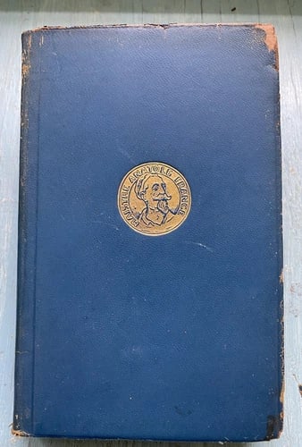 Antique Book A Mummer's Tale Anatole France Blue Leather 1923 Dodd Mead: A Mummer’s Tale by Anatole France 1923 Dodd, Mead & Co., New York. 240 pages.Beautifully bound in blue leather with gilt embossed decoration on front cover.Gilt title to spine. Gilt upper page e