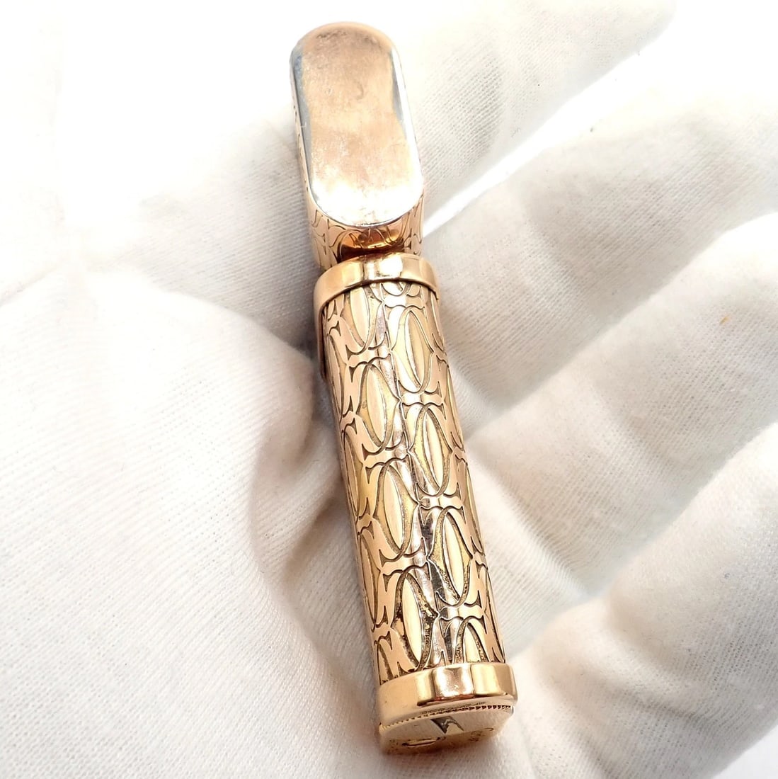 Vintage Cartier Pasha Rose Gold Tone Lighter - 3