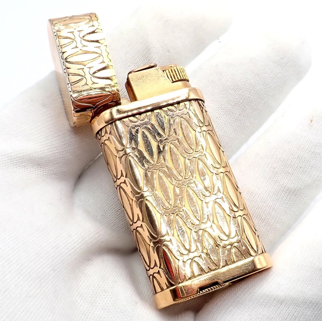 Vintage Cartier Pasha Rose Gold Tone Lighter - 4