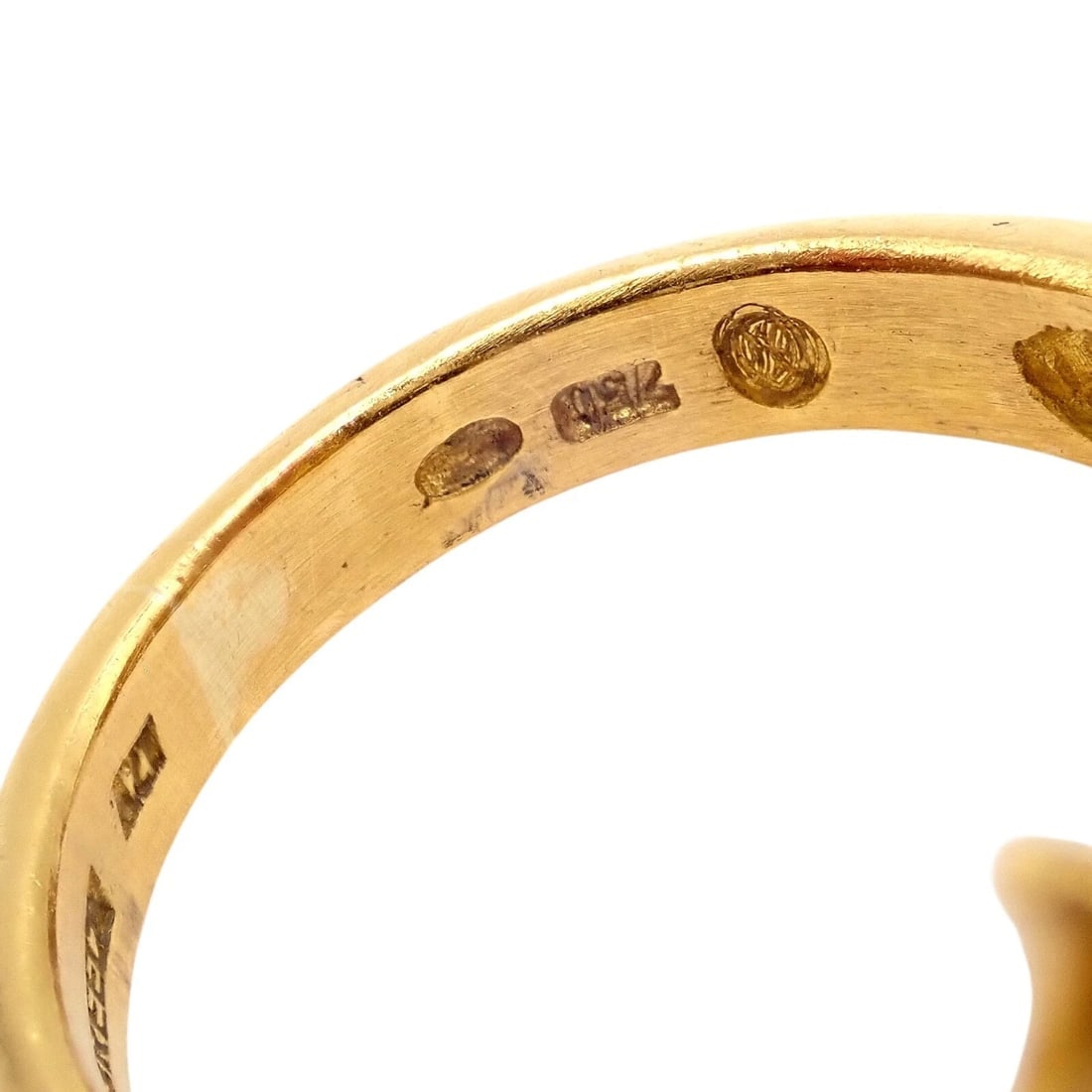 Authentic! Ilias Lalaounis Greece 18k Yellow Gold Onyx Ring - 2