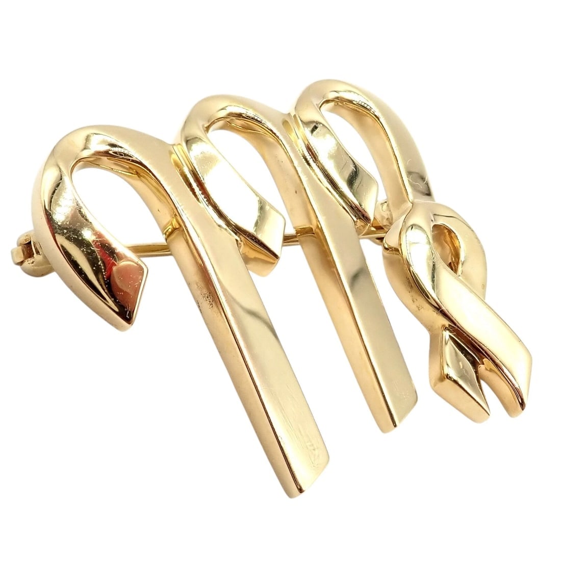 Authentic! Tiffany & Co Paloma Picasso 18k Yellow Gold Zodiac Virgo Pin Brooch - 7