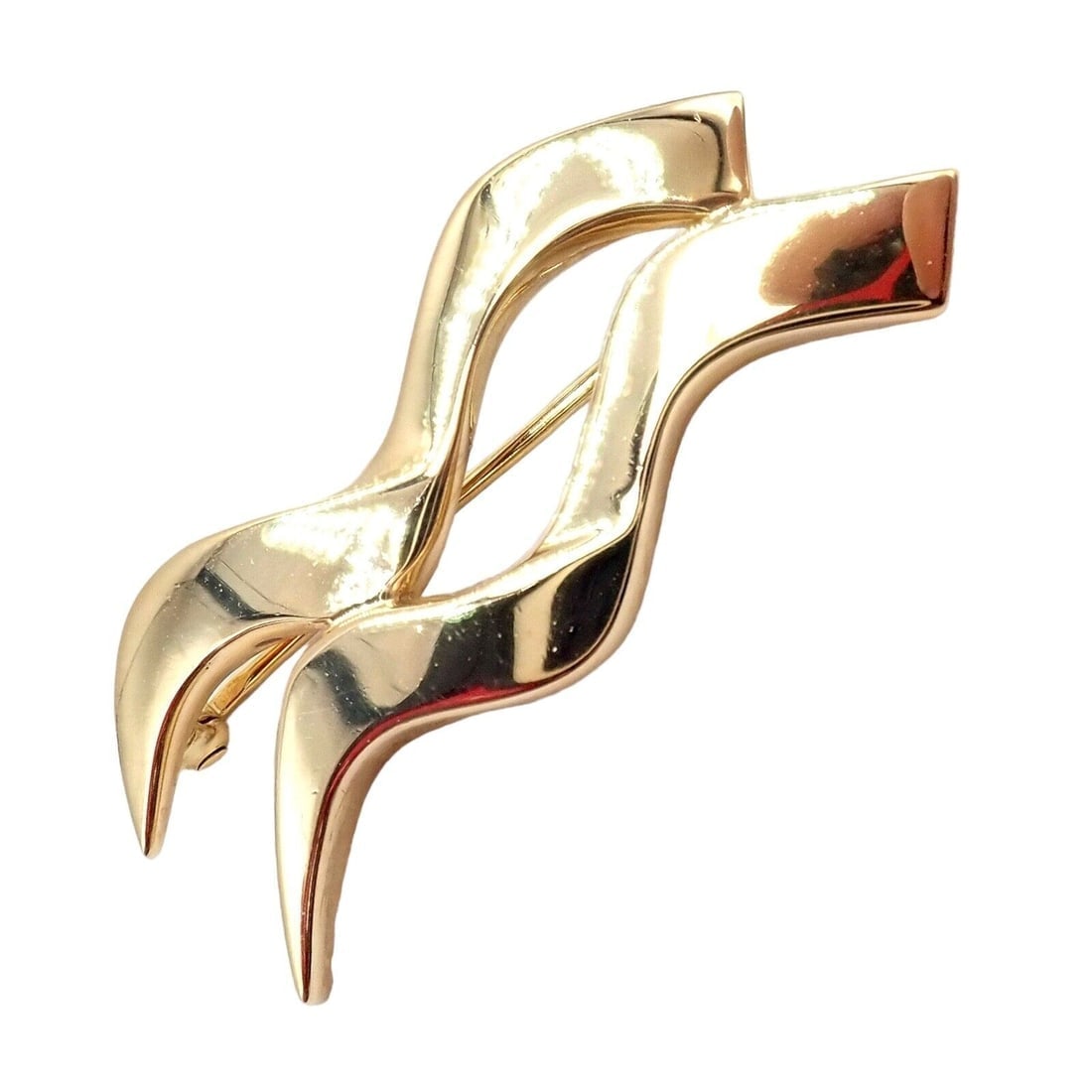 Authentic! Tiffany & Co 18k Yellow Gold Picasso Zodiac Aquarius Brooch Pin - 7
