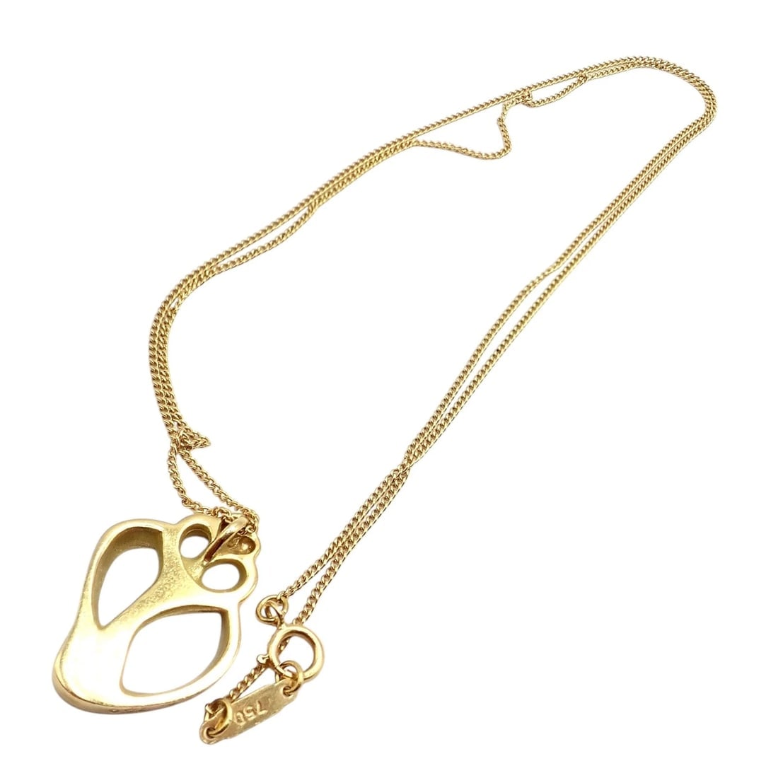 Authentic! Vintage Tiffany & Co 18K Yellow Gold Sea Shell Pendant Necklace 1980 - 6