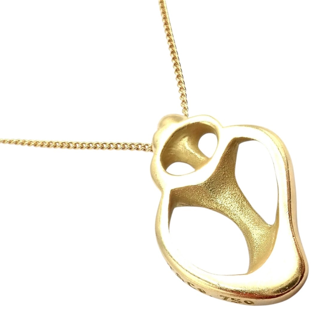 Authentic! Vintage Tiffany & Co 18K Yellow Gold Sea Shell Pendant Necklace 1980 - 8
