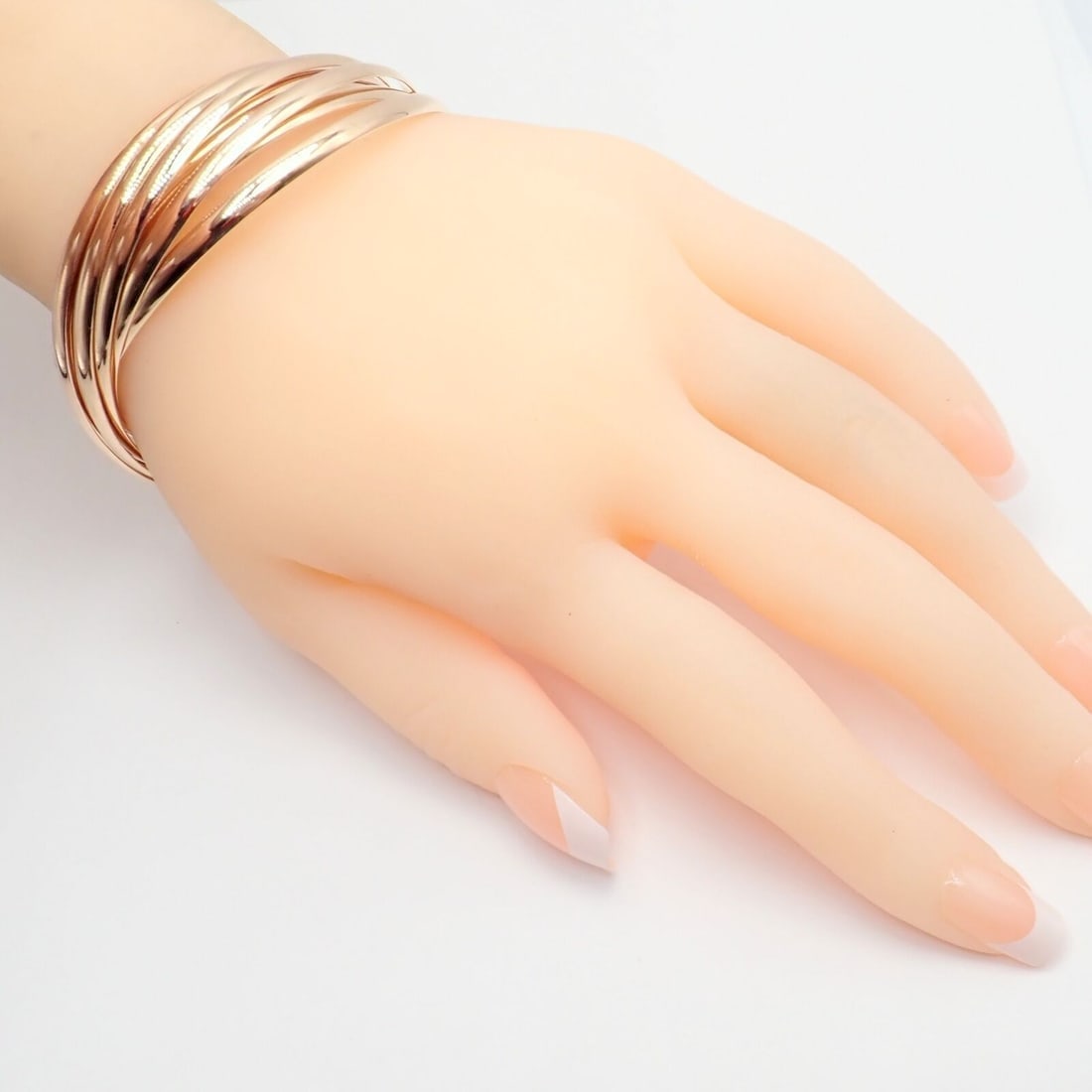Authentic! Tiffany & Co 18k Rose Gold 9 Row Melody Calife Picasso Large Bracelet - 3