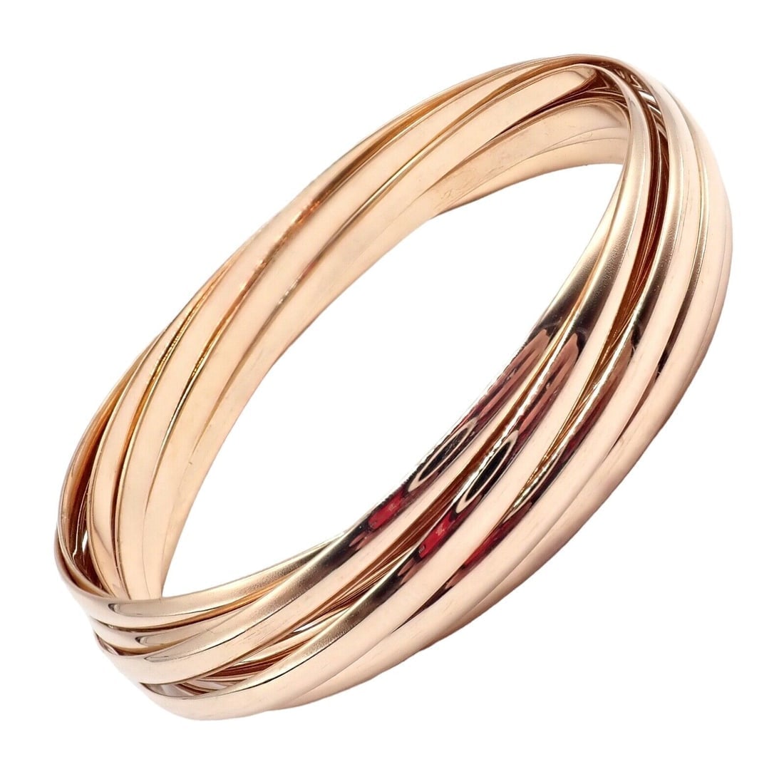 Authentic! Tiffany & Co 18k Rose Gold 9 Row Melody Calife Picasso Large Bracelet - 5
