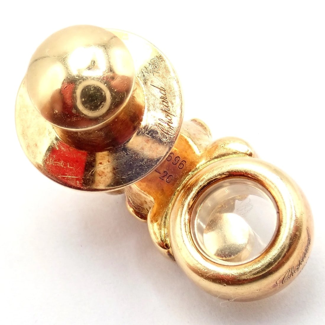 Authentic! Chopard 18k Yellow Gold Clown Happy Diamond Ruby Sapphire Pin Brooch - 4