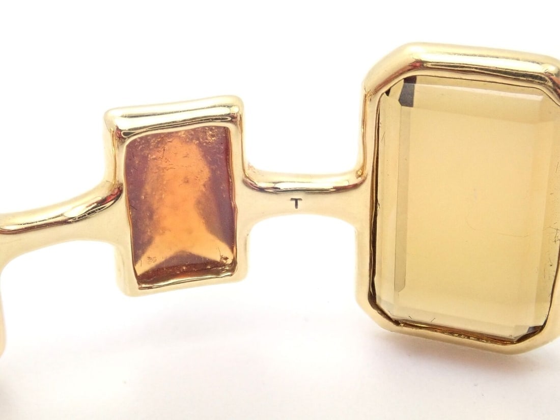 Rare! Ippolita 18k Yellow Gold Large Quartz Newport Rock Candy Bracelet - 6