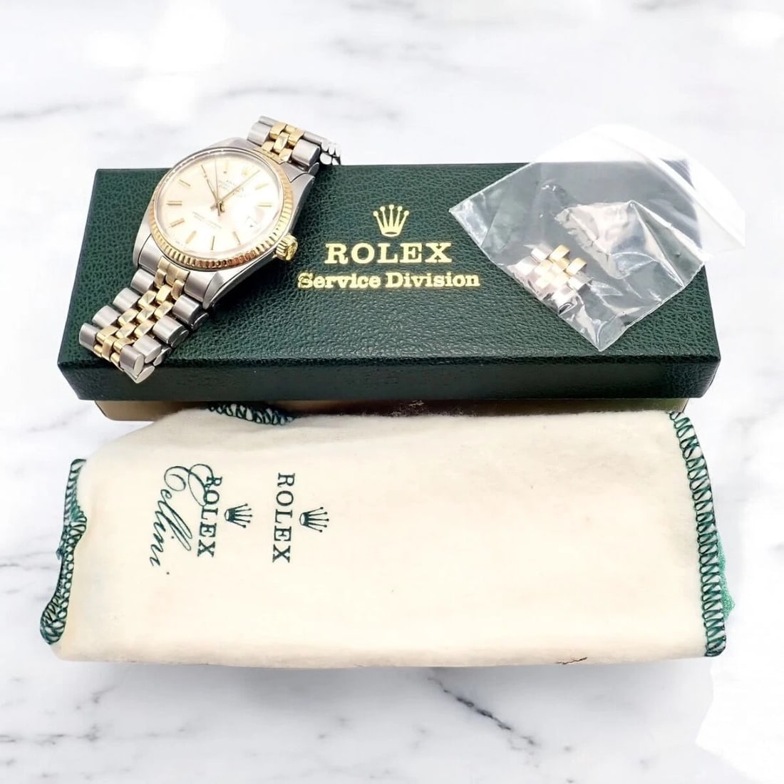 Rolex Oyster Perpetual Watch Datejust 36mm Stainless 18K Gold Jubilee Band Mens - 2